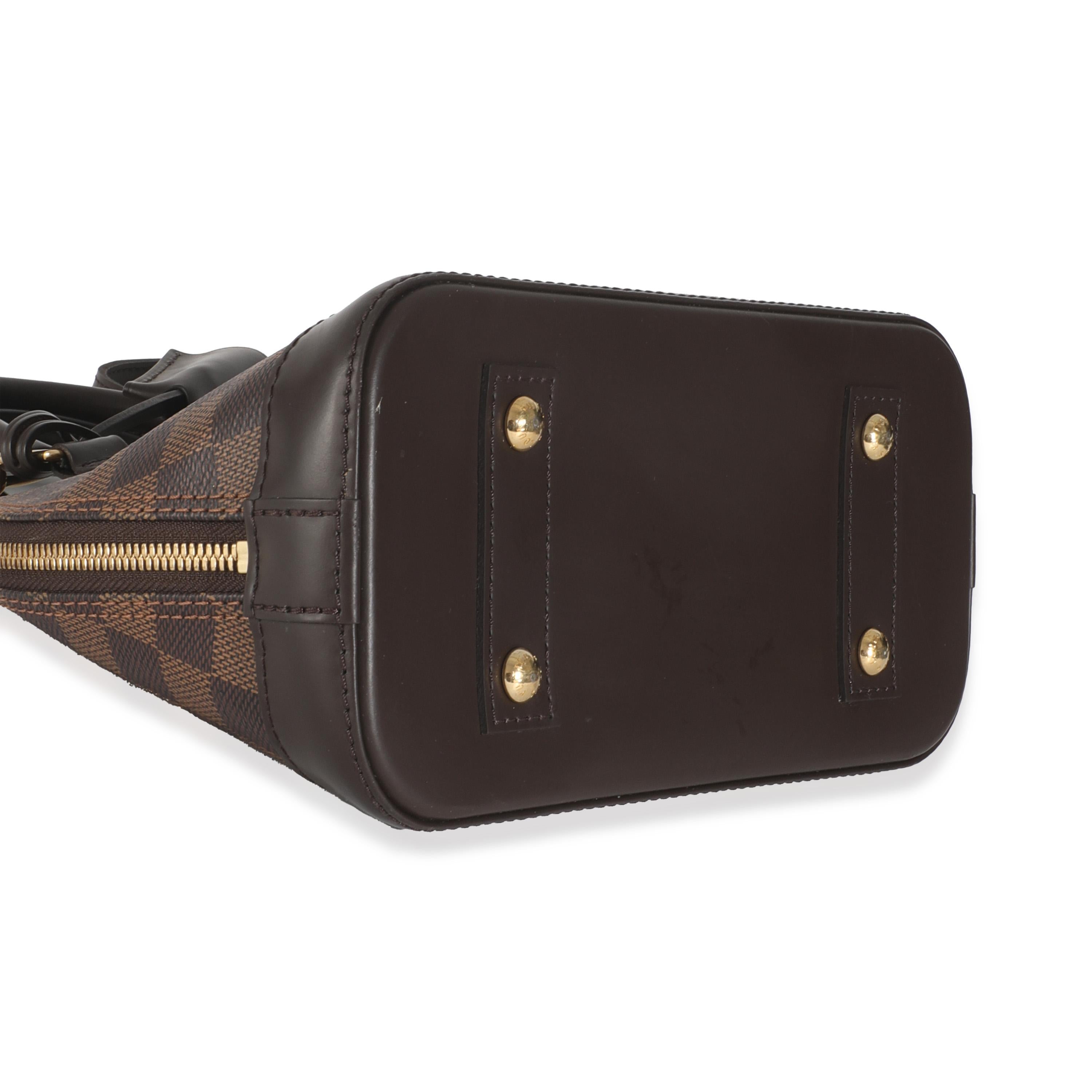 Louis Vuitton Damier Ebene Segeltuch Alma BB im Angebot 1