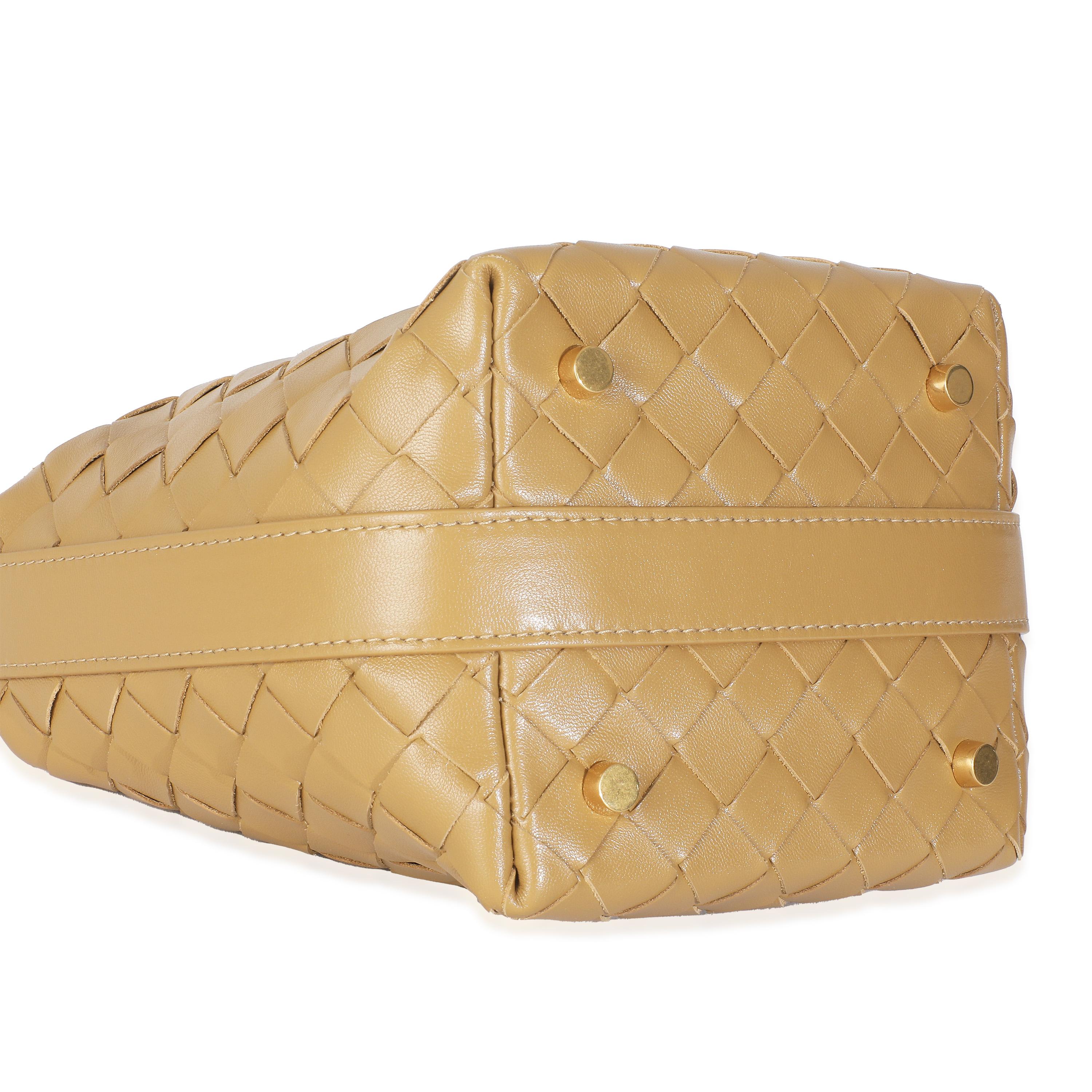Bottega Veneta Nappa Pralina Scuro Intrecciato Candy Wallace in vendita 2