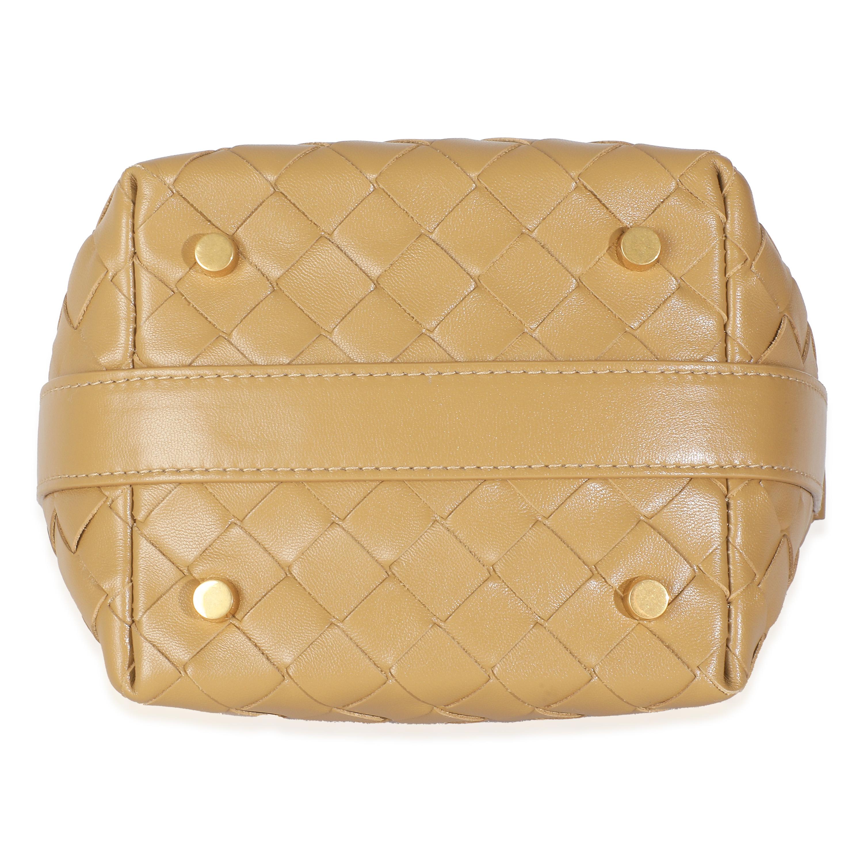 Bottega Veneta Nappa Pralina Scuro Intrecciato Candy Wallace in vendita 3