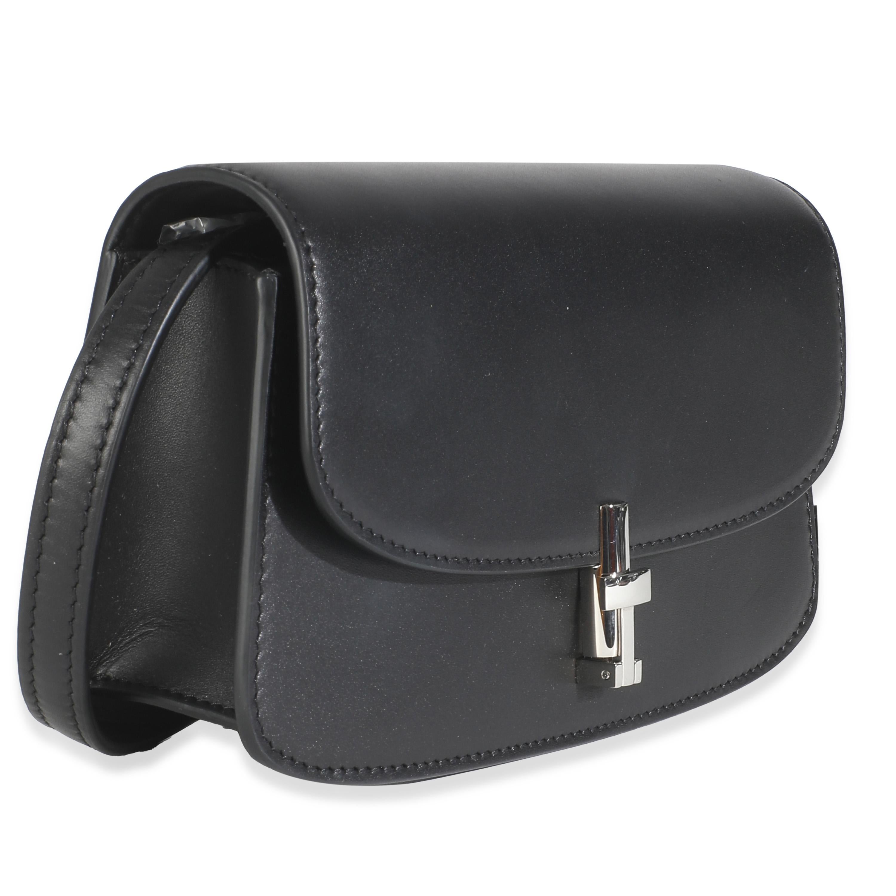 The Row Schwarzes Kalbsleder The Sofia E/W im Zustand „Hervorragend“ im Angebot in New York, NY