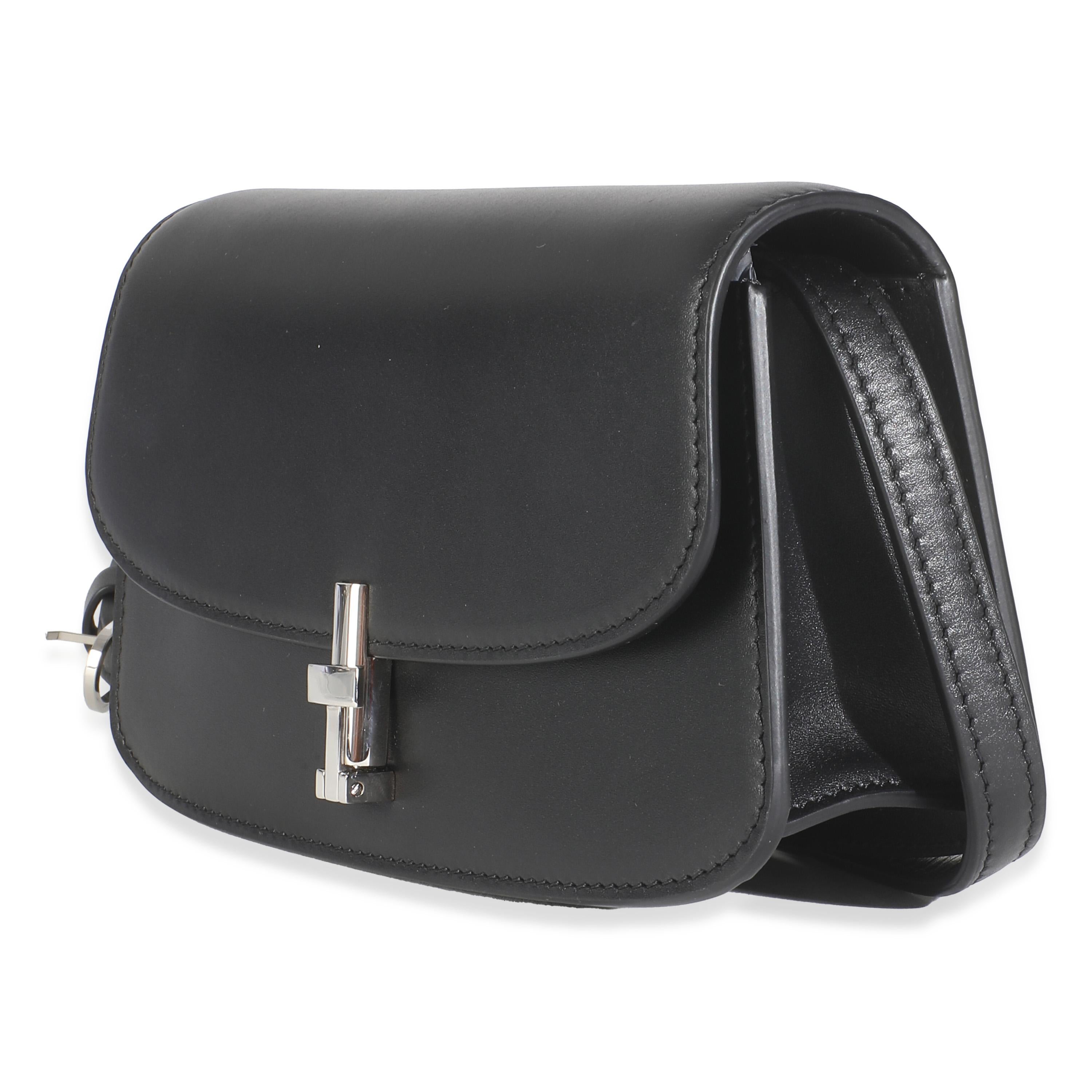 The Row Schwarzes Kalbsleder The Sofia E/W für Damen oder Herren im Angebot