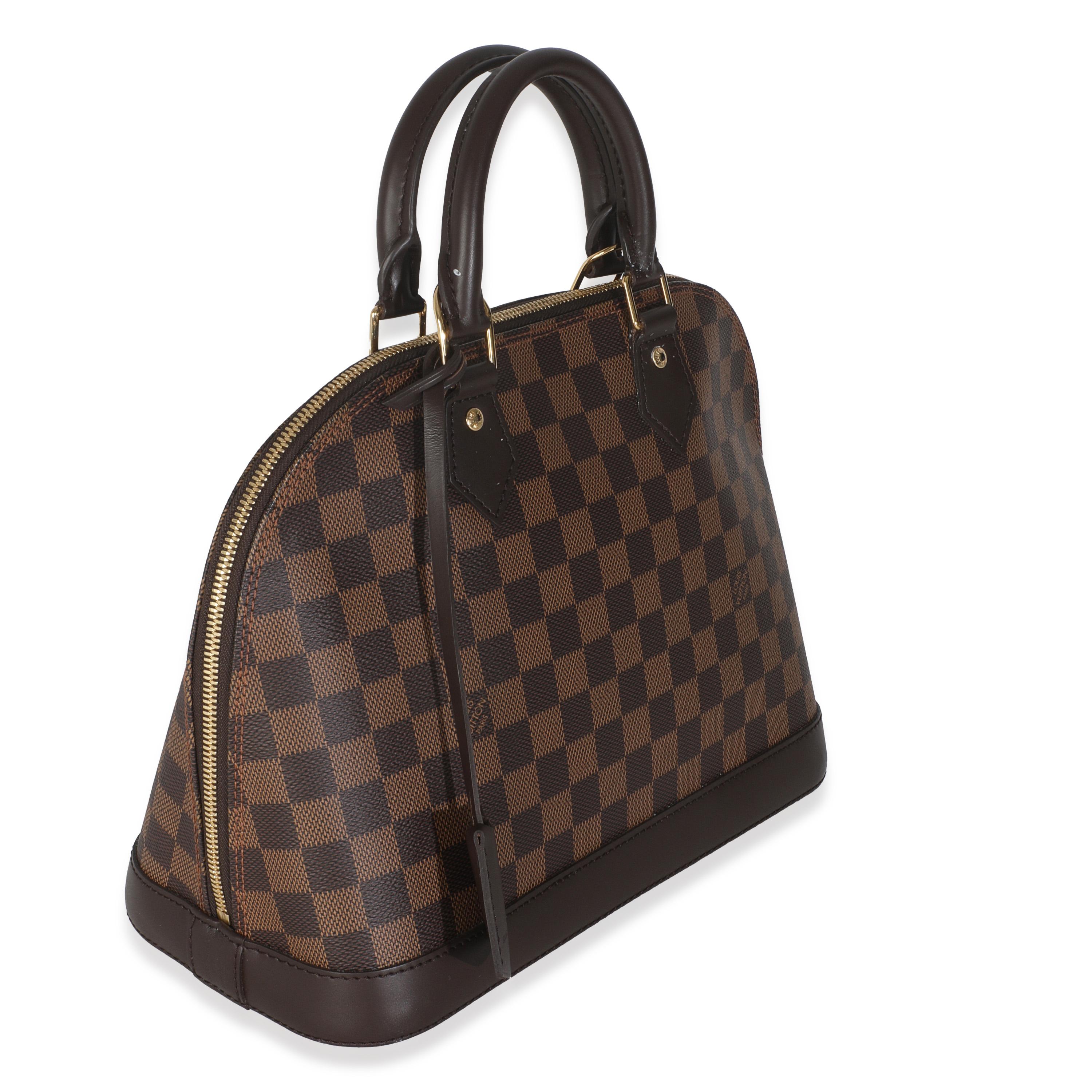 Louis Vuitton Damier Ebene Segeltuch Alma PM (Schwarz) im Angebot
