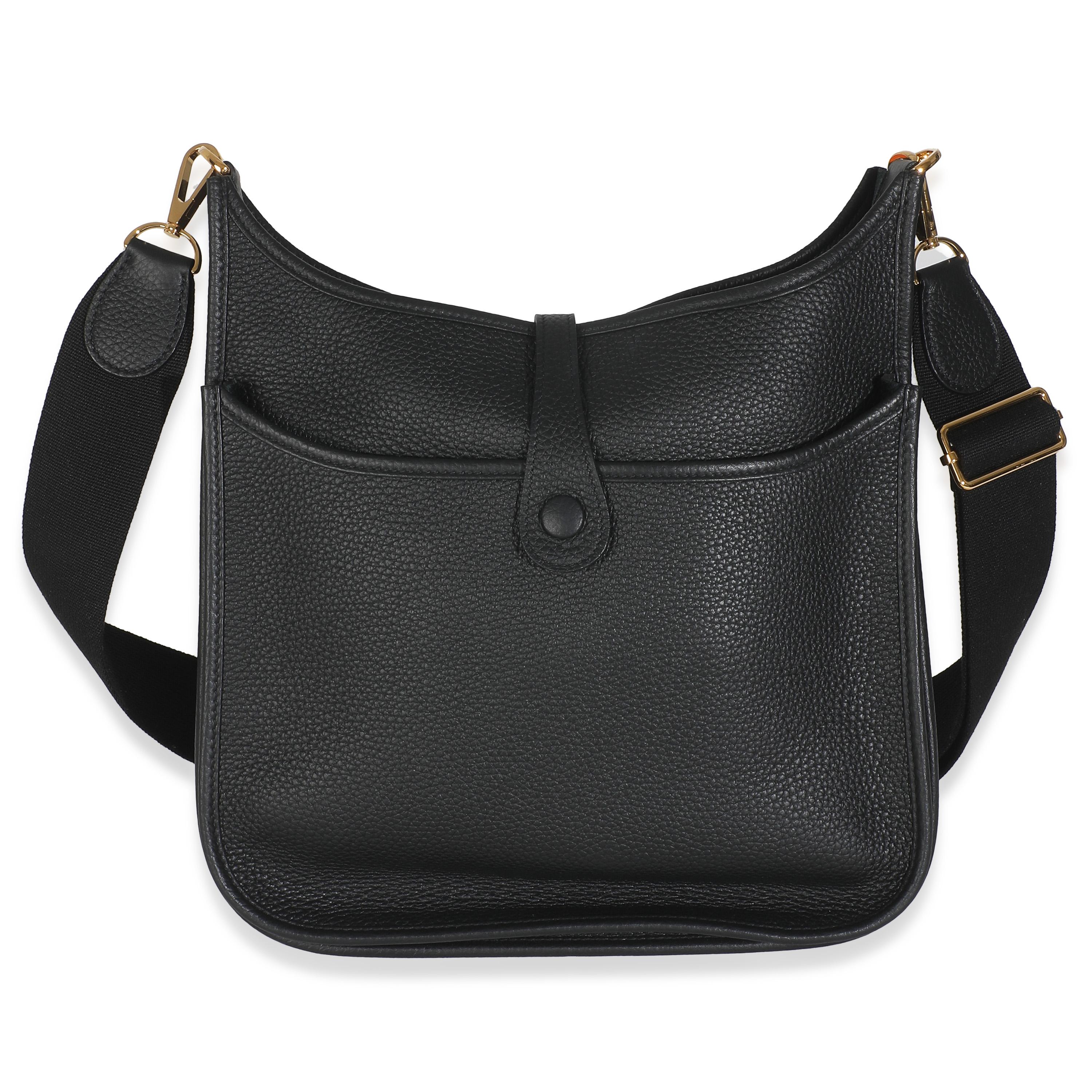 Hermès Schwarz Clemence Evelyne III 29 GHW im Angebot 4