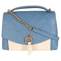 Louis Vuitton Denim Creme Monogram Empreinte Blanche BB