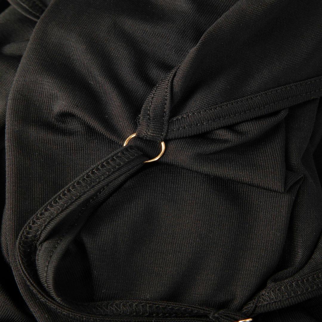 Jacquemus Black Long Sleeve Backless Top Size L In Good Condition For Sale In London, GB