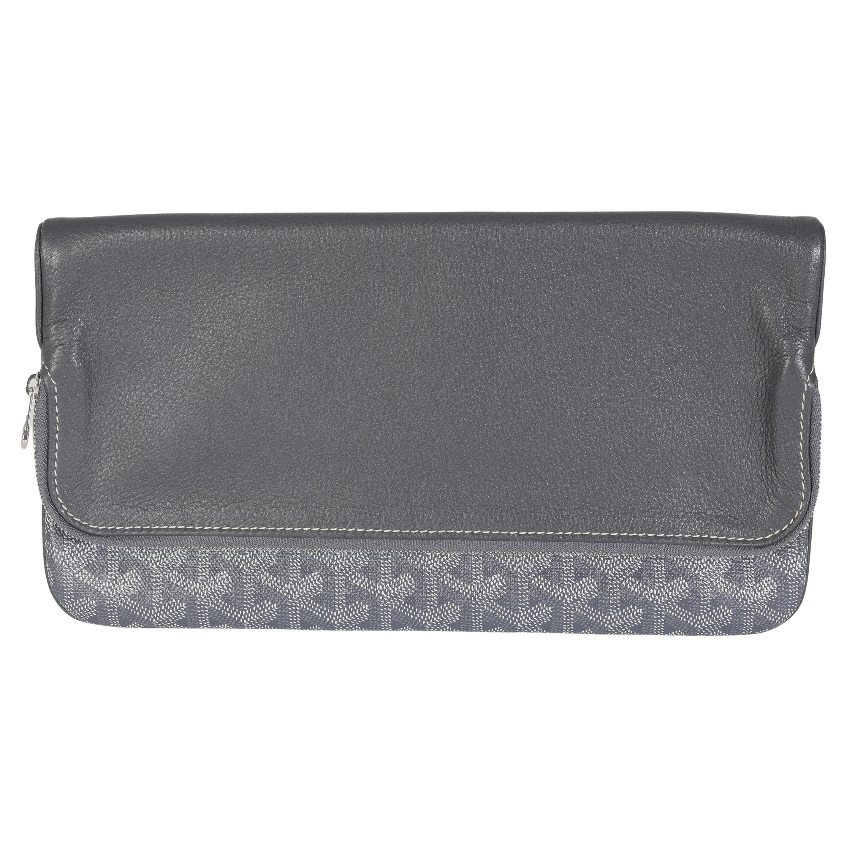 Goyard Pochette morbida in tela Sainte Marie grigio Goyard