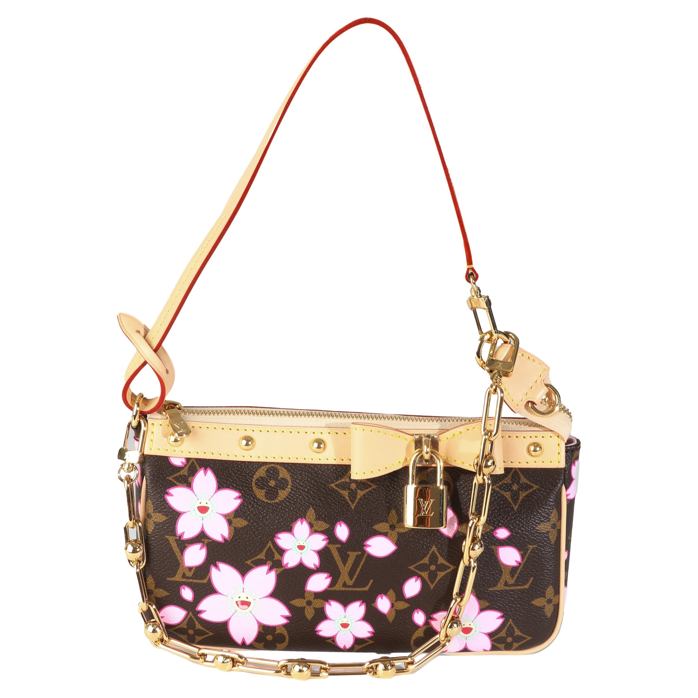 Louis Vuitton x TM Sakura Braun Monogram Canvas Pochette Accessoires