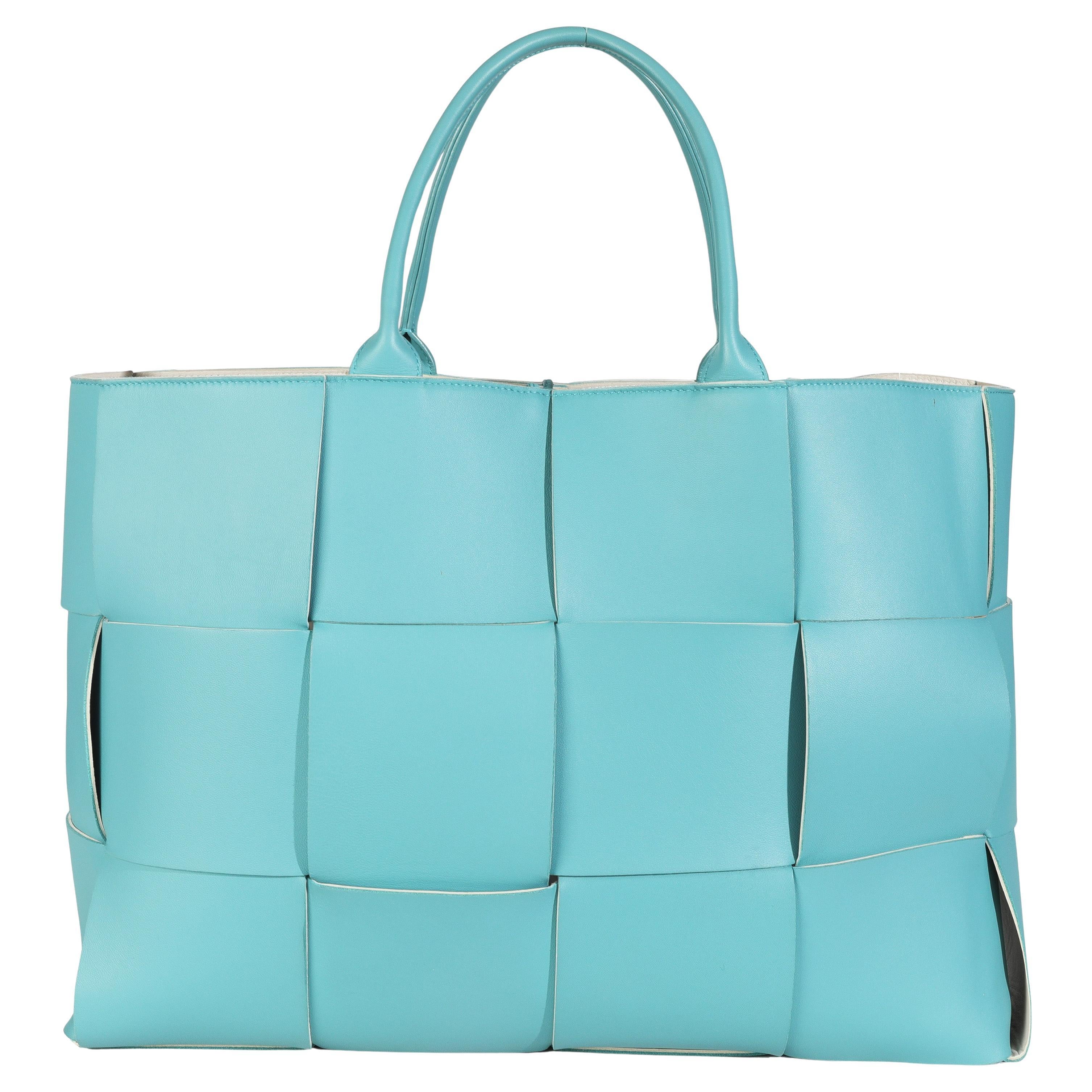 Bottega Veneta Linoleum Nappa Maxi Intrecciato Large Arco Tote