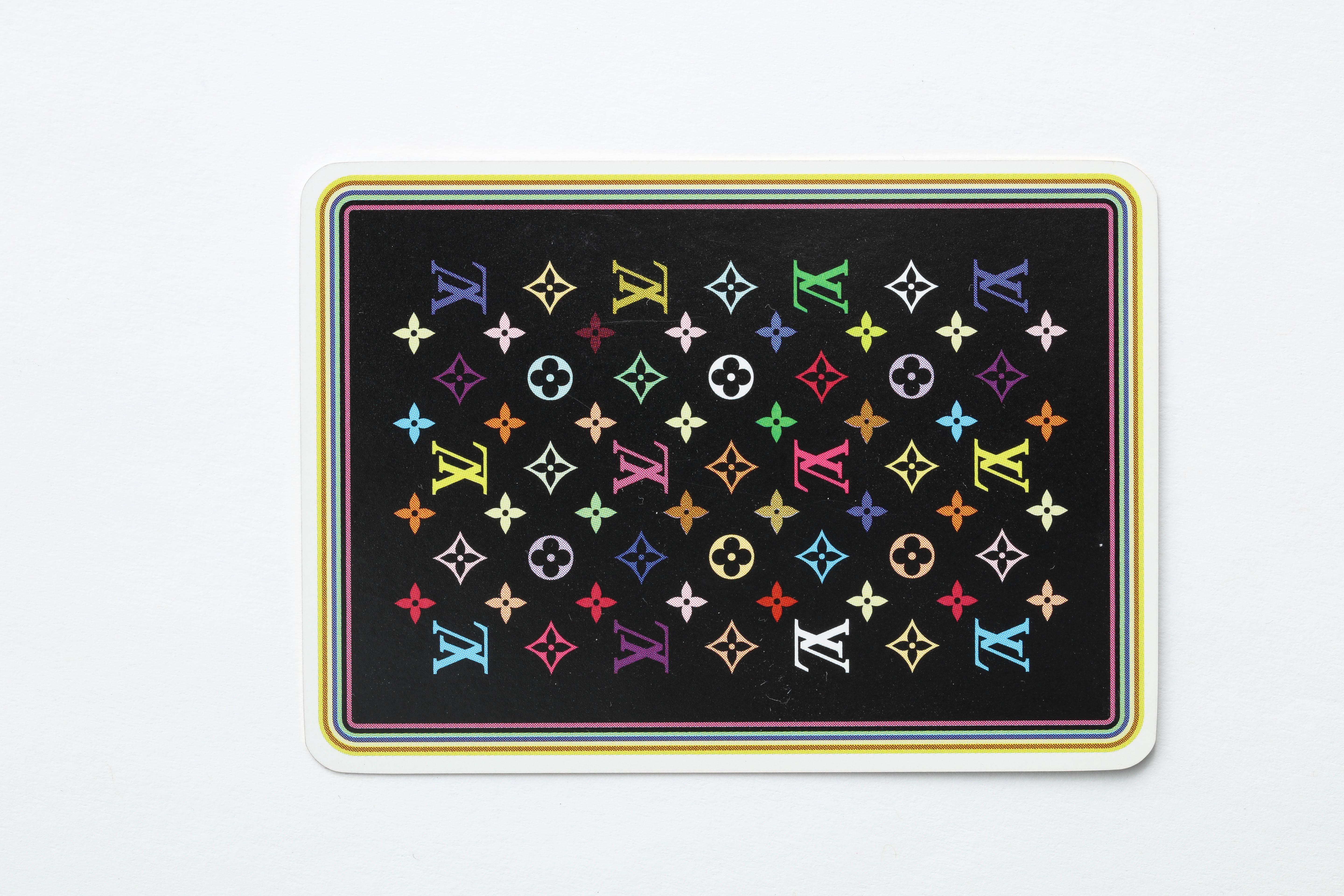 Black Louis Vuitton Multicolor Playing Cards Set by Takashi Murakami