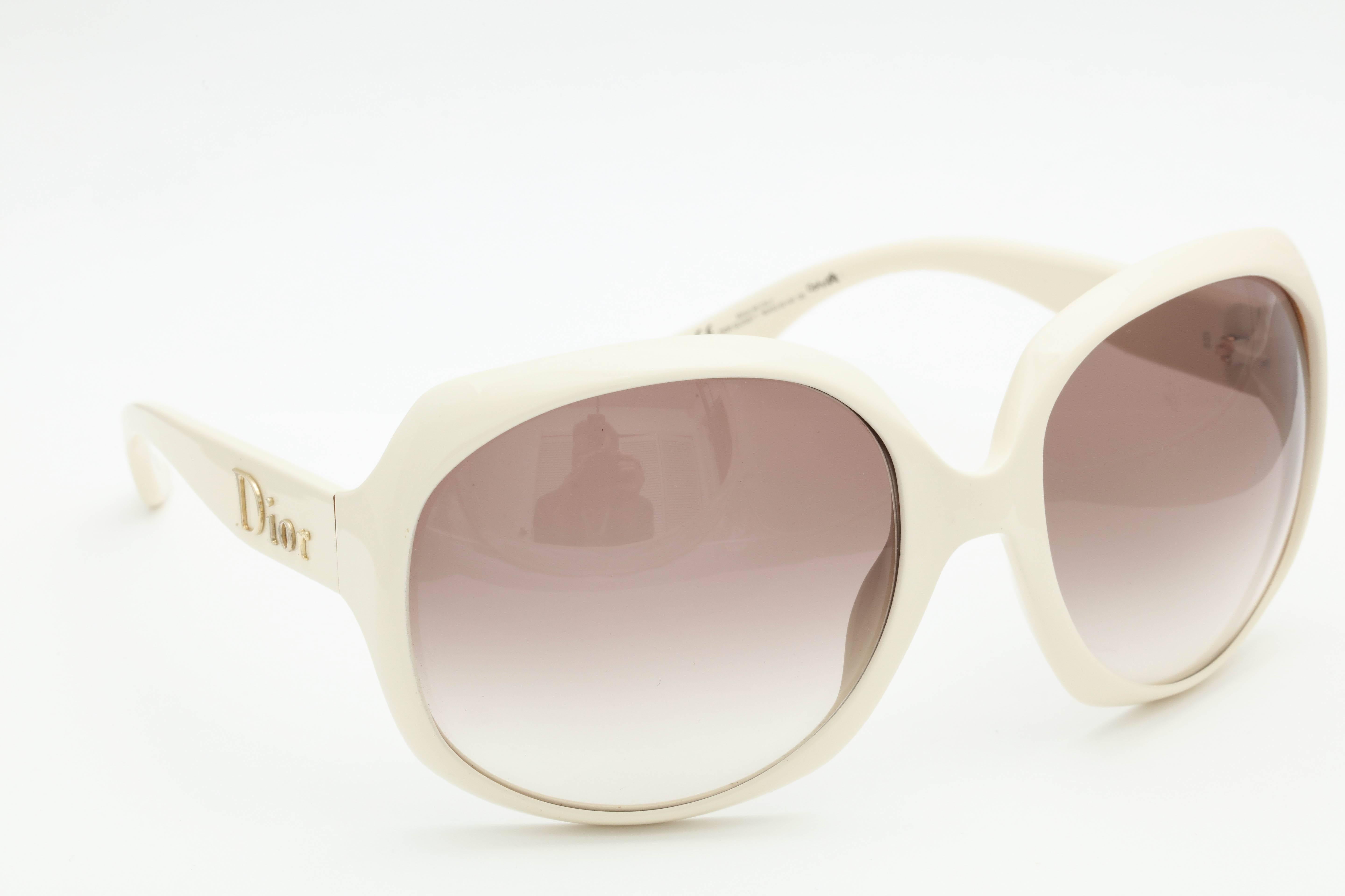 Large Dior Logo Sunglasses  For Sale 1