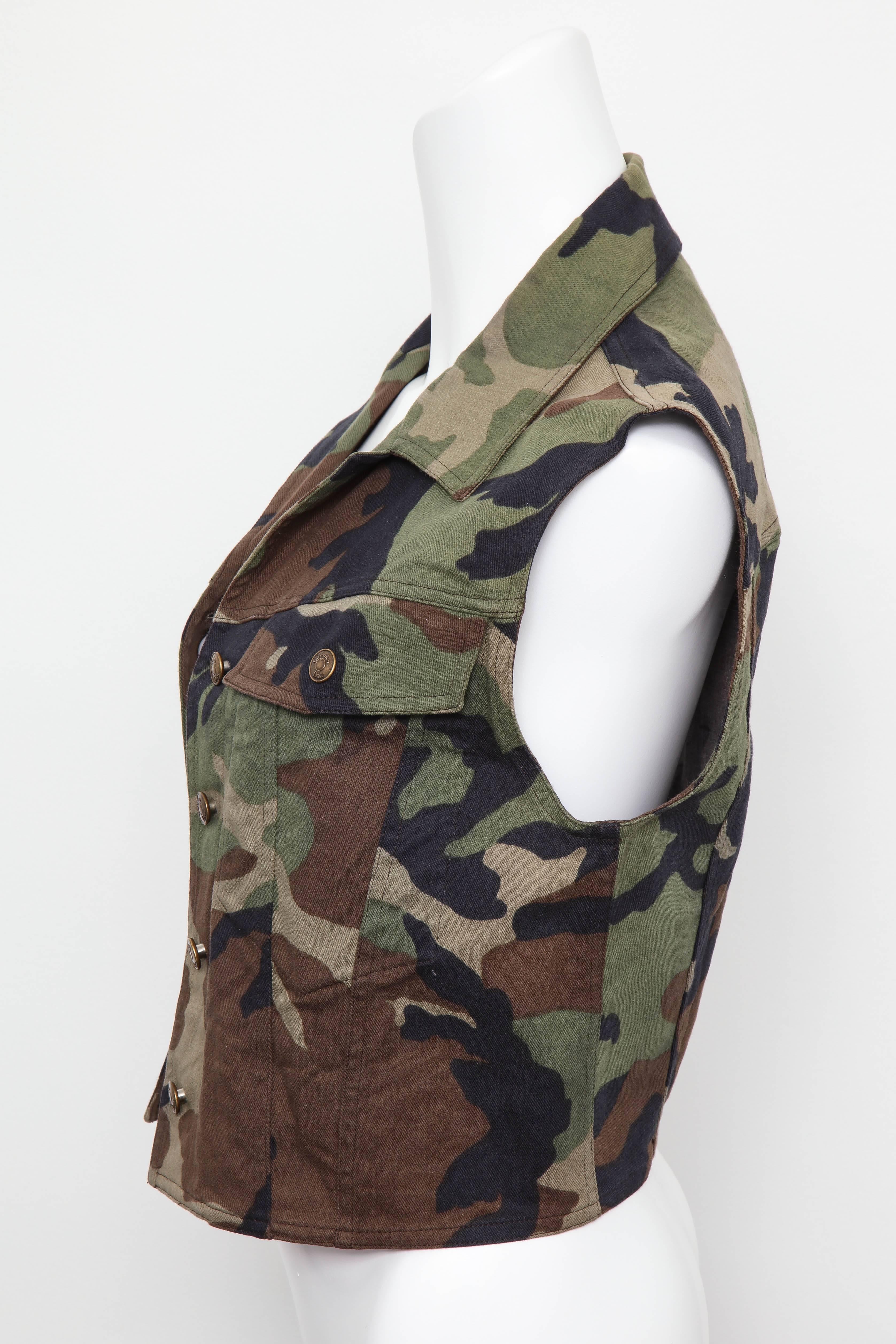 Christian Dior by John Galliano Camouflage Vest  1