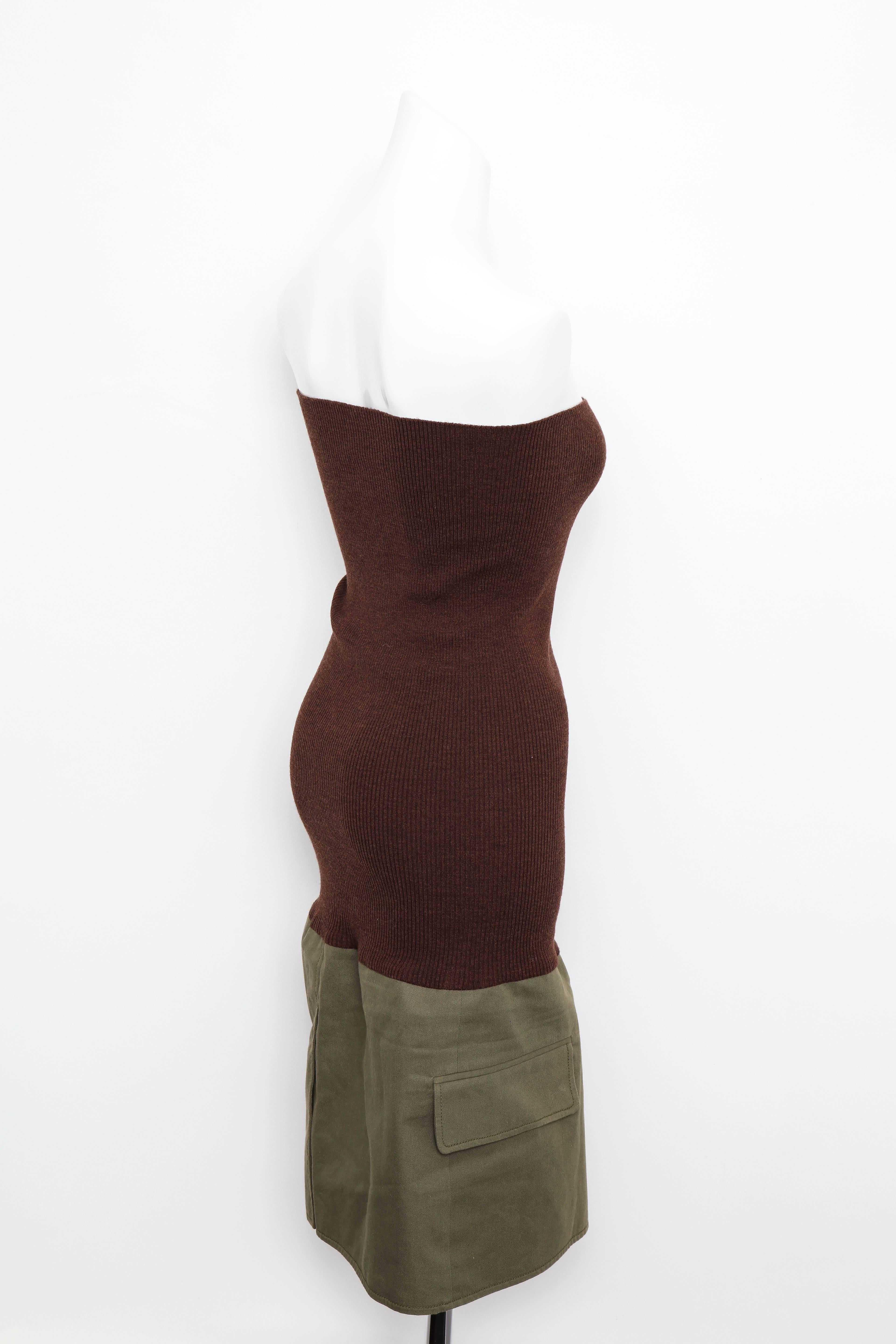 Christian Dior by John Galliano Knit Tube Dress In Excellent Condition For Sale In Chicago, IL