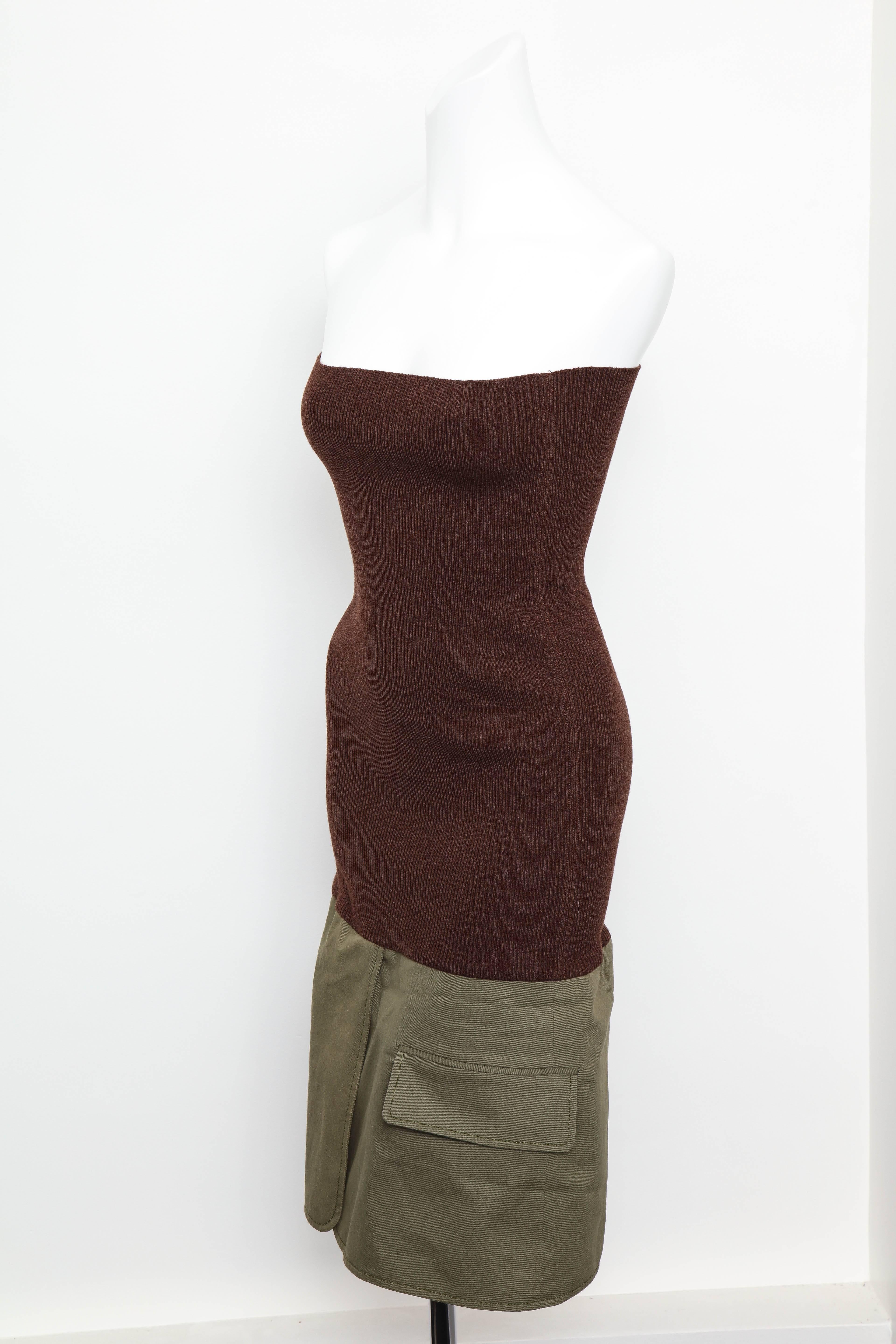 Christian Dior by John Galliano Knit Tube Dress For Sale 2