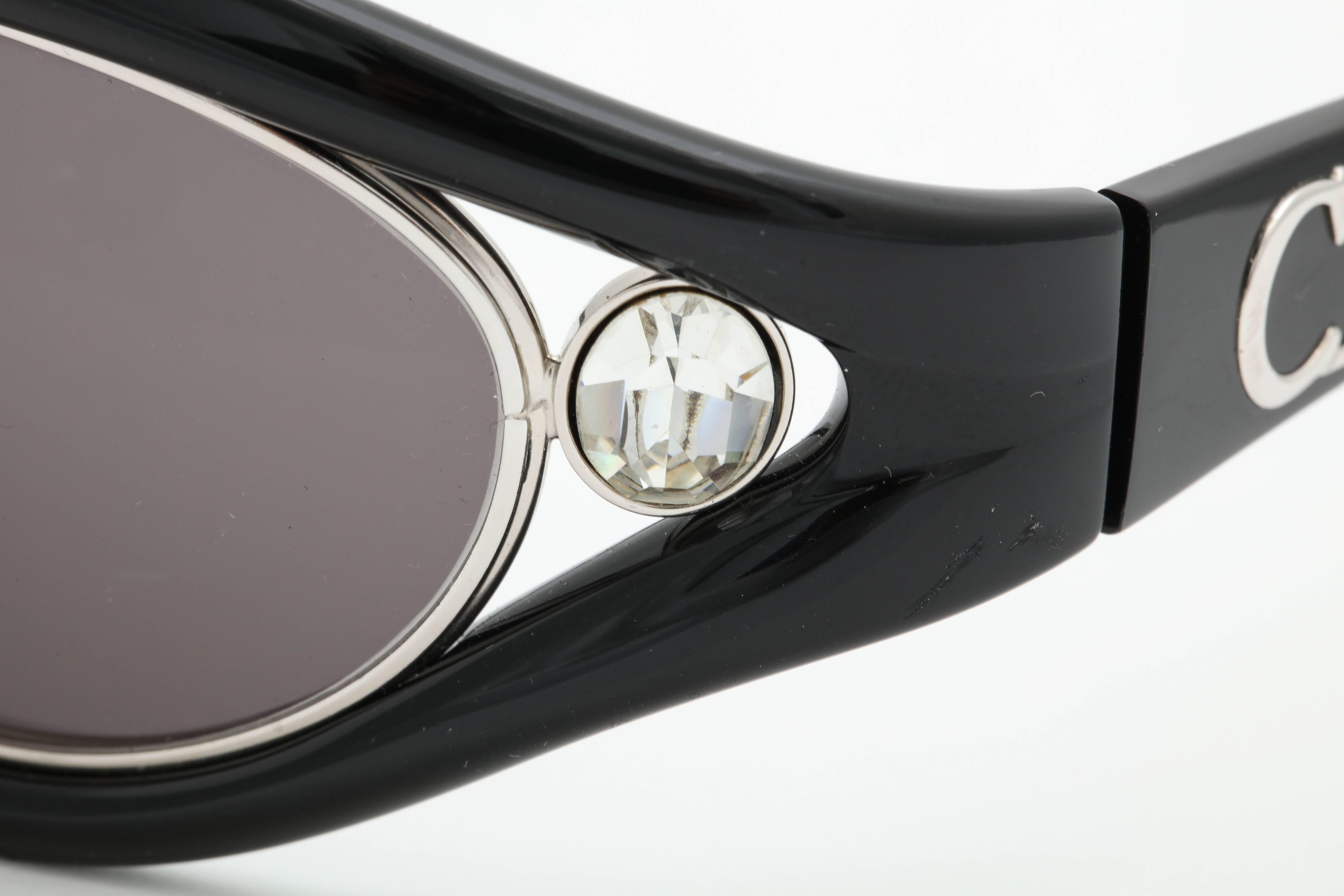 Vintage Christian Dior Rhinestone Sunglasses In Excellent Condition In Chicago, IL