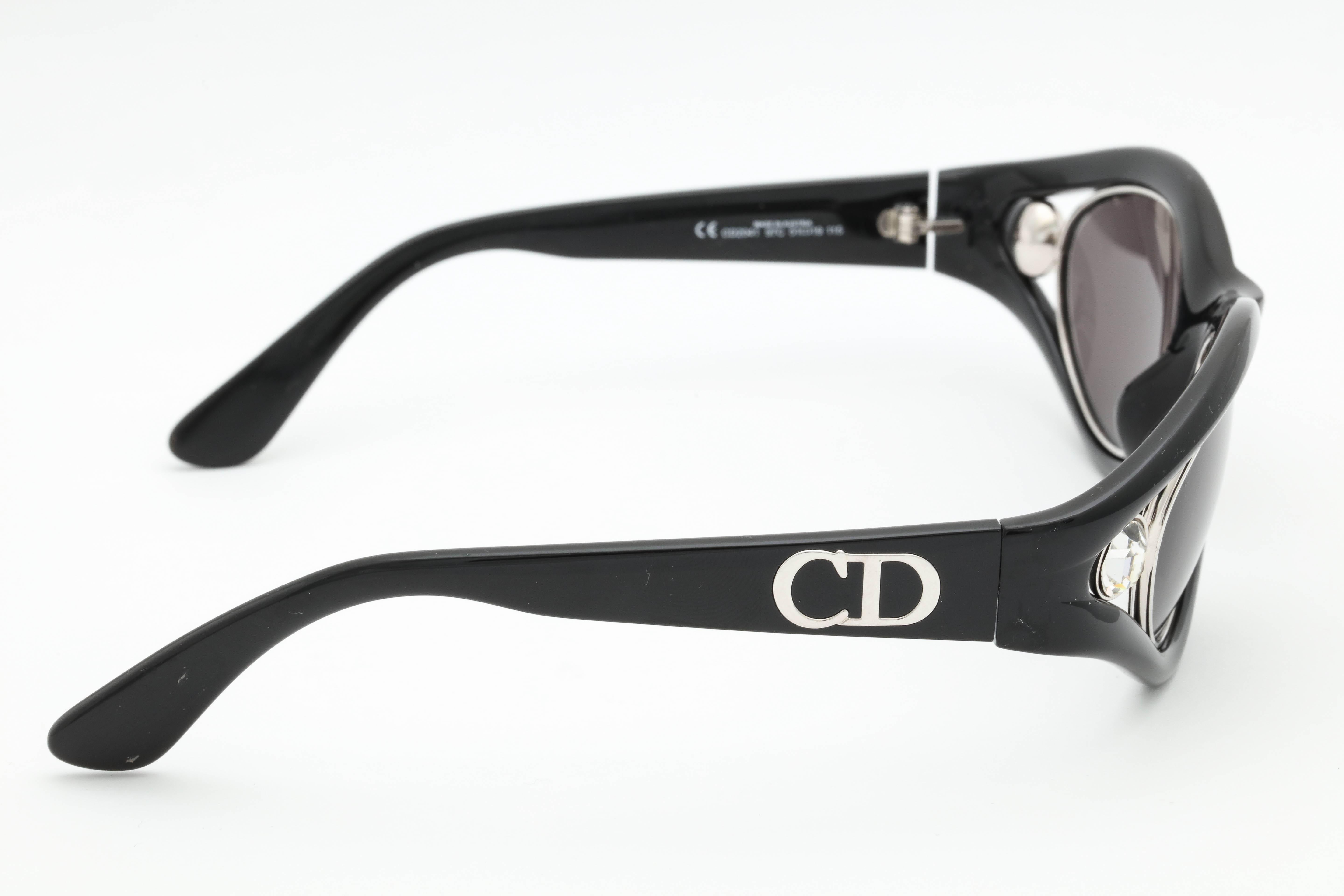 Vintage Christian Dior Rhinestone Sunglasses 1
