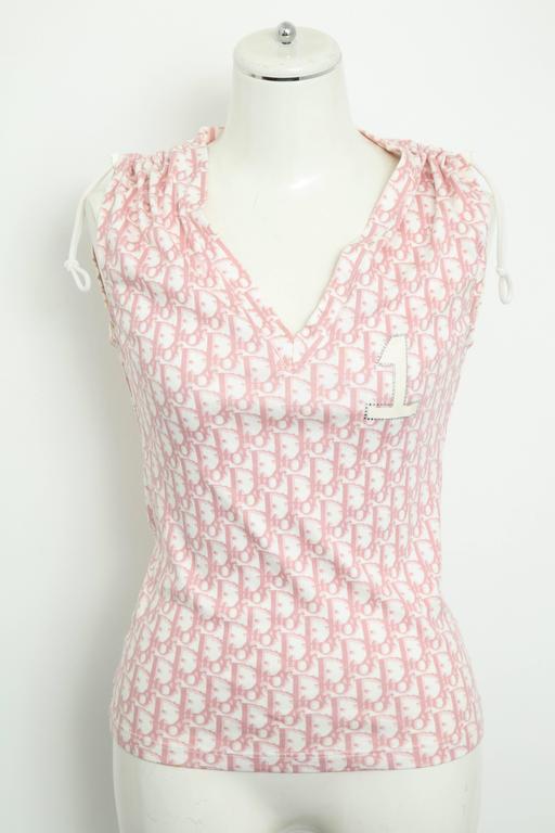 John Galliano for Christian Dior Pink Trotter Logo T-Shirt