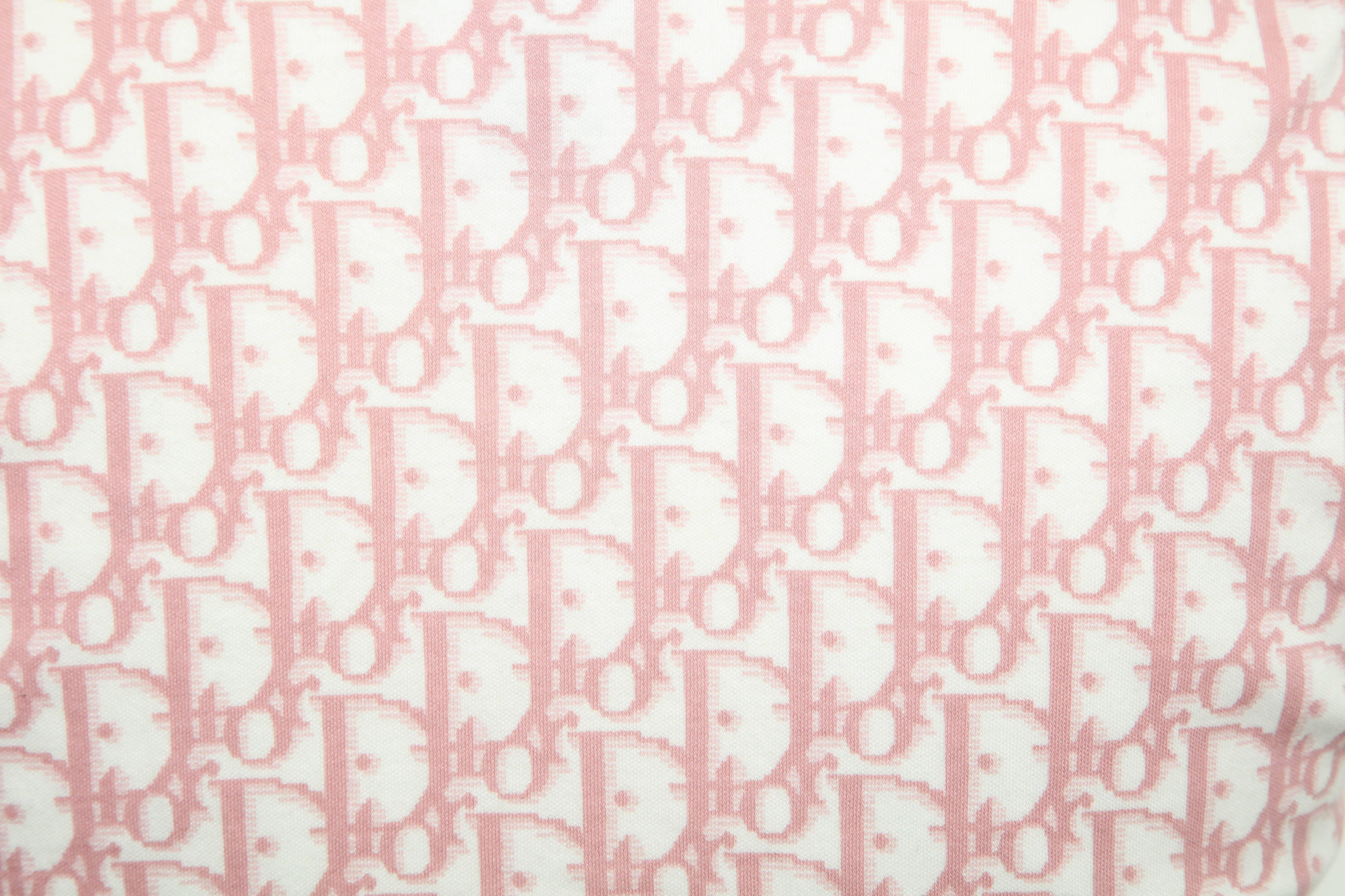 John Galliano pour Christian Dior - T-shirt à logo en forme de trompette rose 4