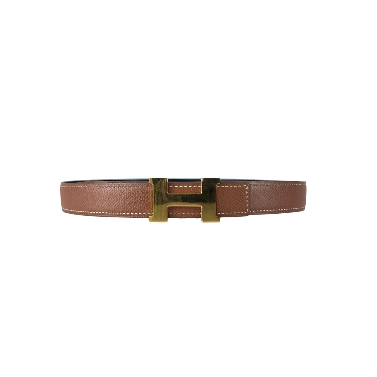 Hermès Constance Belt Brown Leather Gold H Buckle 1997