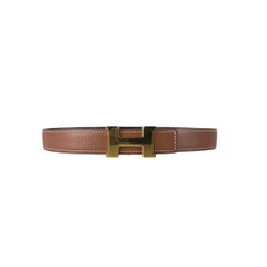 Hermès Constance Belt Brown Leather Gold H Buckle 1997