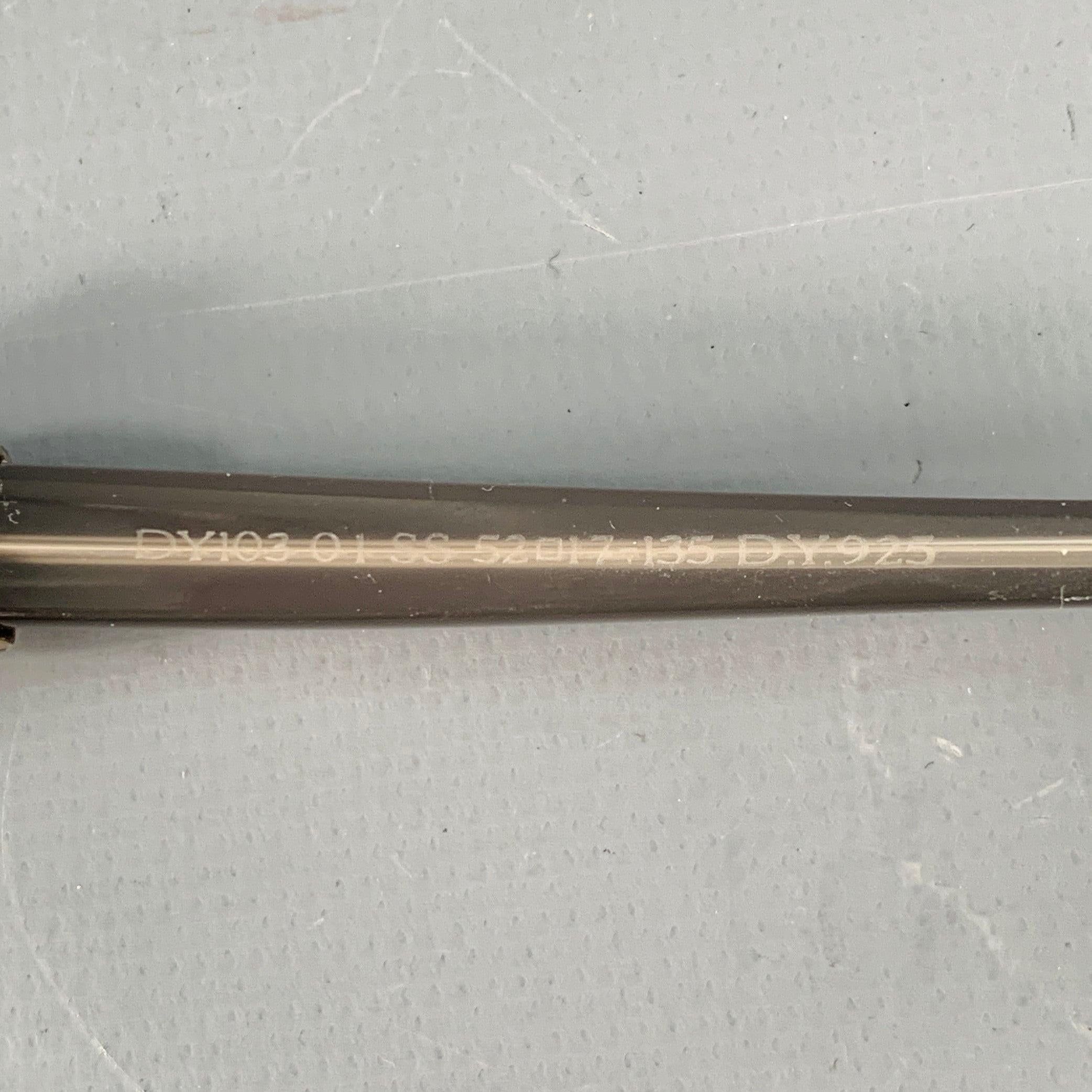 DAVID YURMAN Black Beige Embellished Acetate Narrow Cat Eye Frames Eyewear For Sale 1