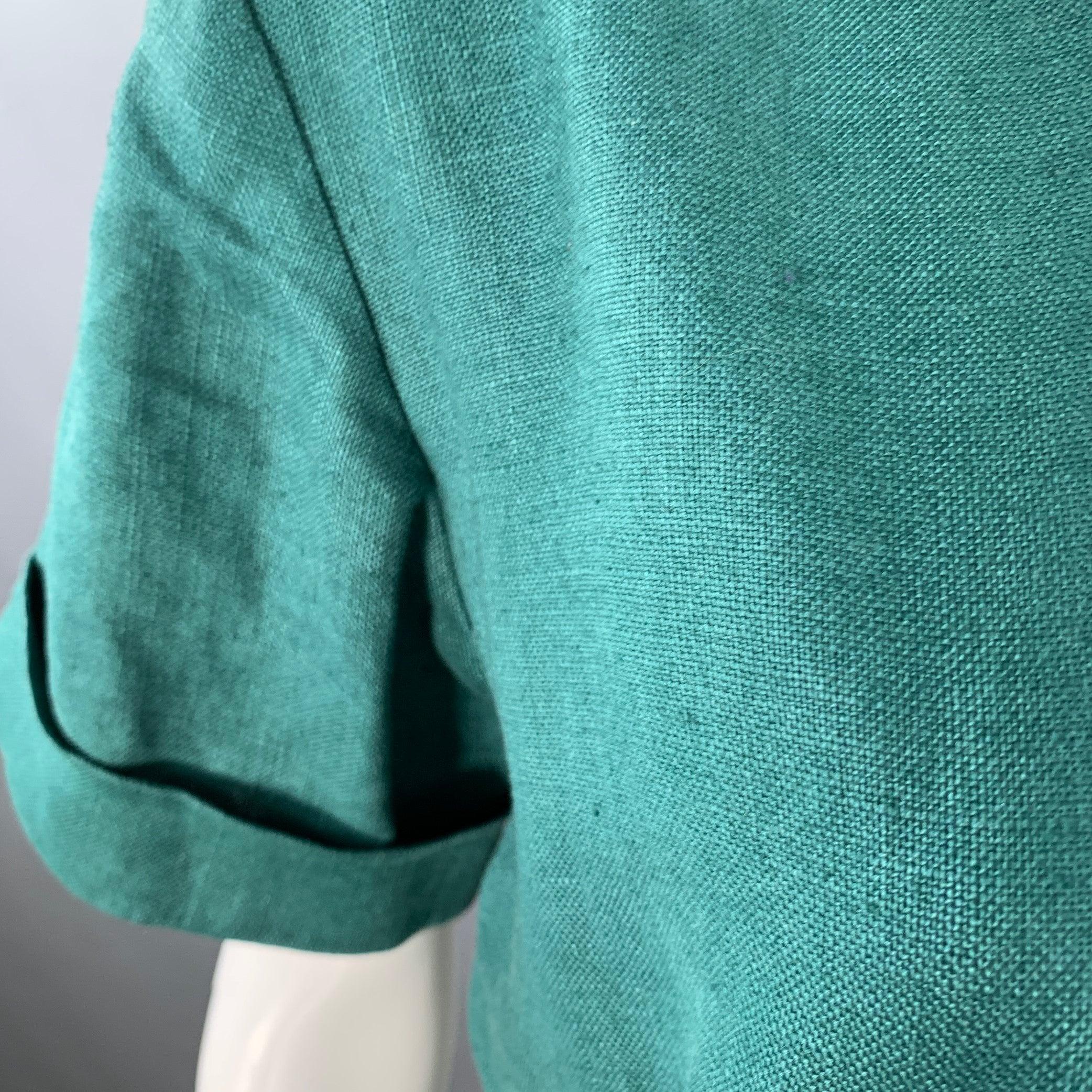 Donna Yves Saint Laurent Vintage Taglia 6 Greene & Greene & Greene Button Up in vendita