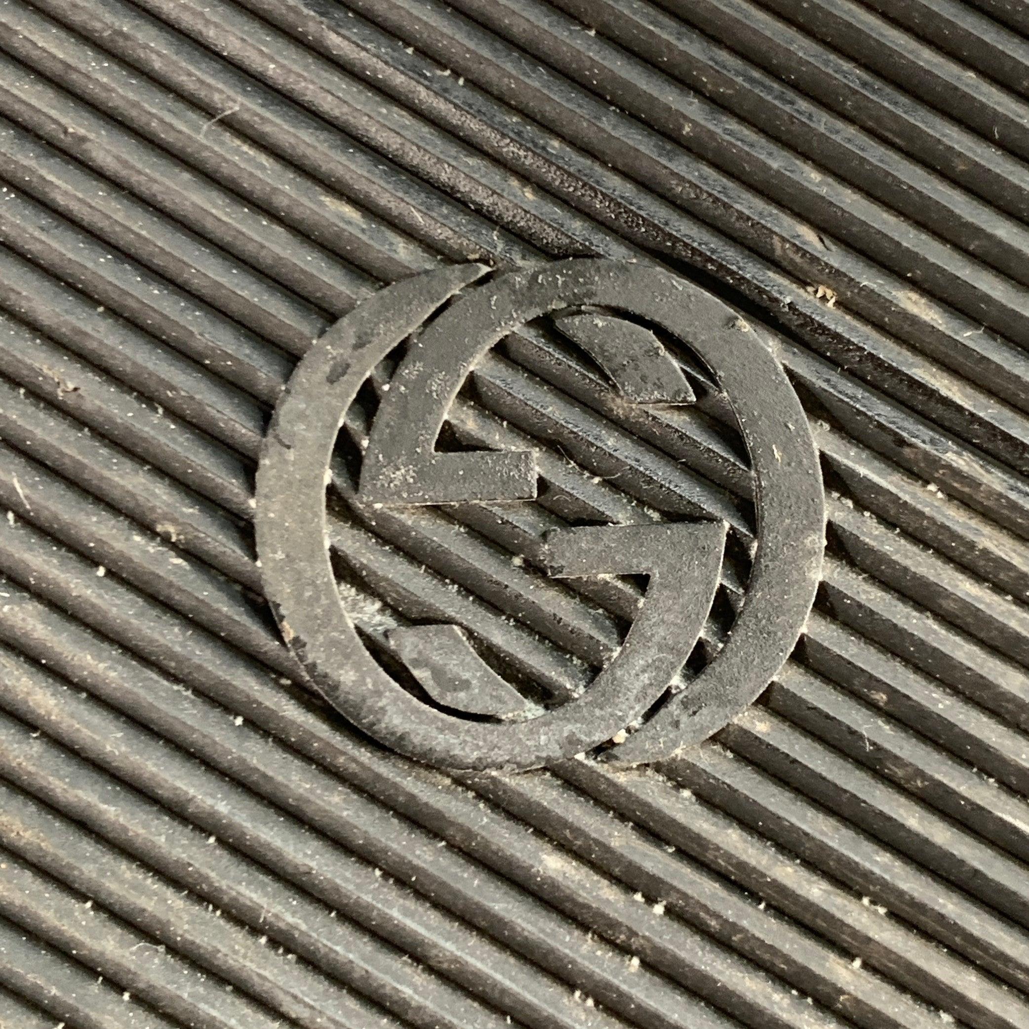 GUCCI Limited Edition Größe 14 Schwarz Silber Nieten Leder High Top Sneakers im Angebot 2