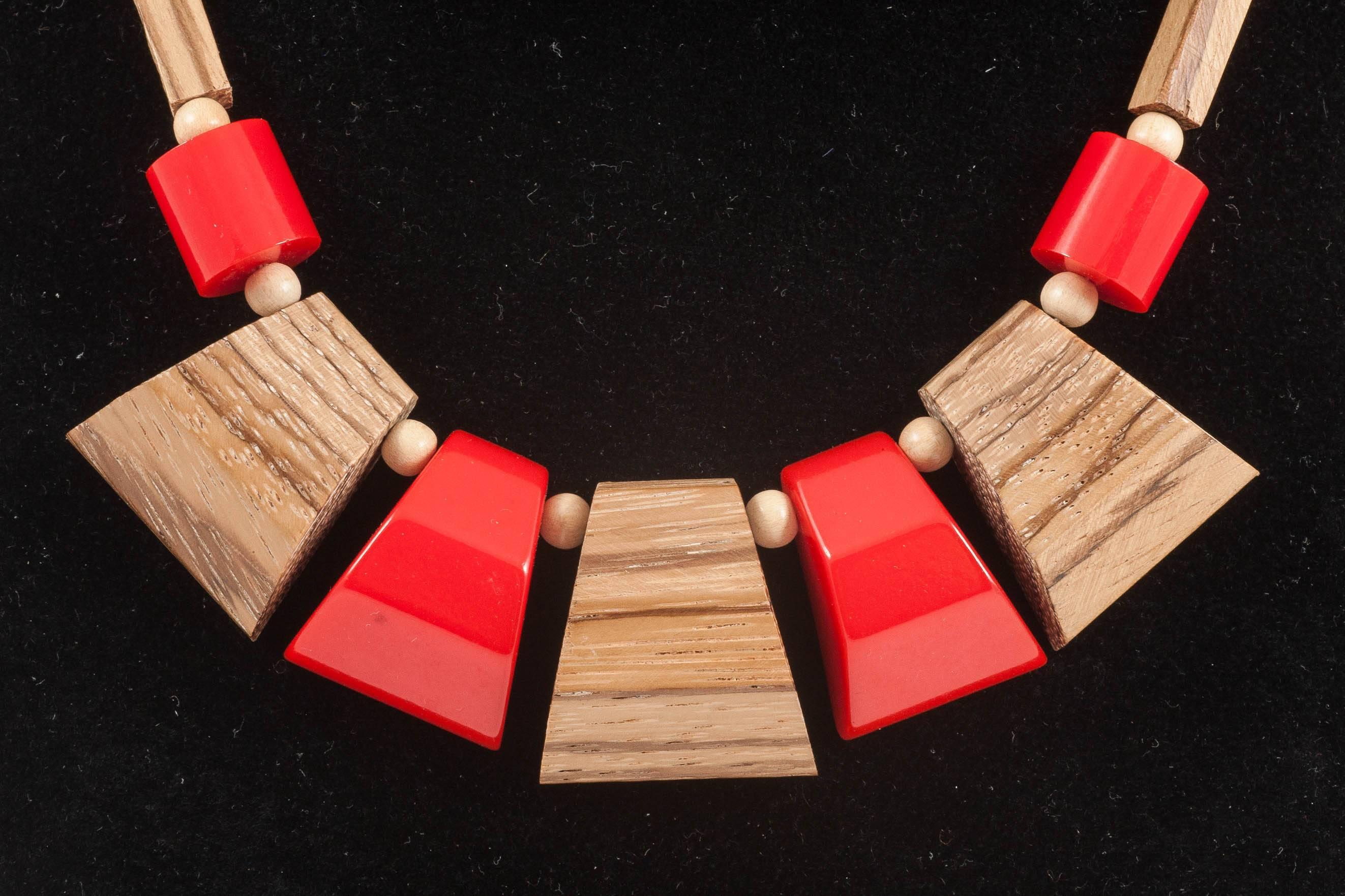 red bakelite necklace