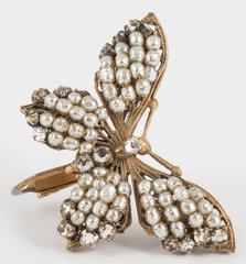 Beautiful 'butterfly' earrings, Miriam Haskell, 1950s