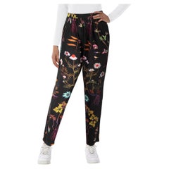Stella McCartney Floral Silk Slim Trousers Size XS