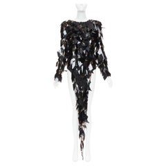 ALEXANDRE VAUTHIER COUTURE Vestito da passerella con perline e senza schienale FR36