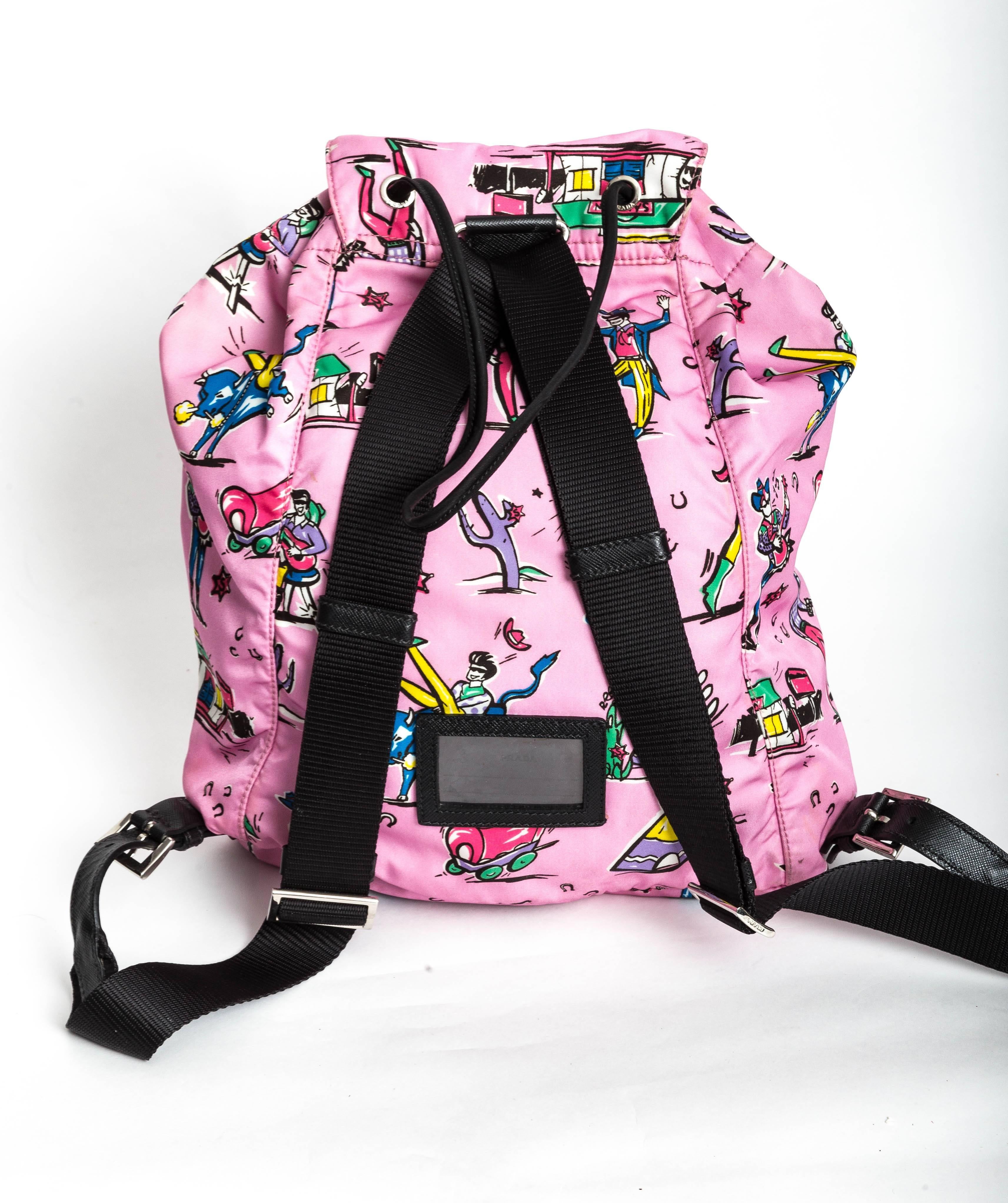 Women's or Men's Prada Nylon Printed Backpack