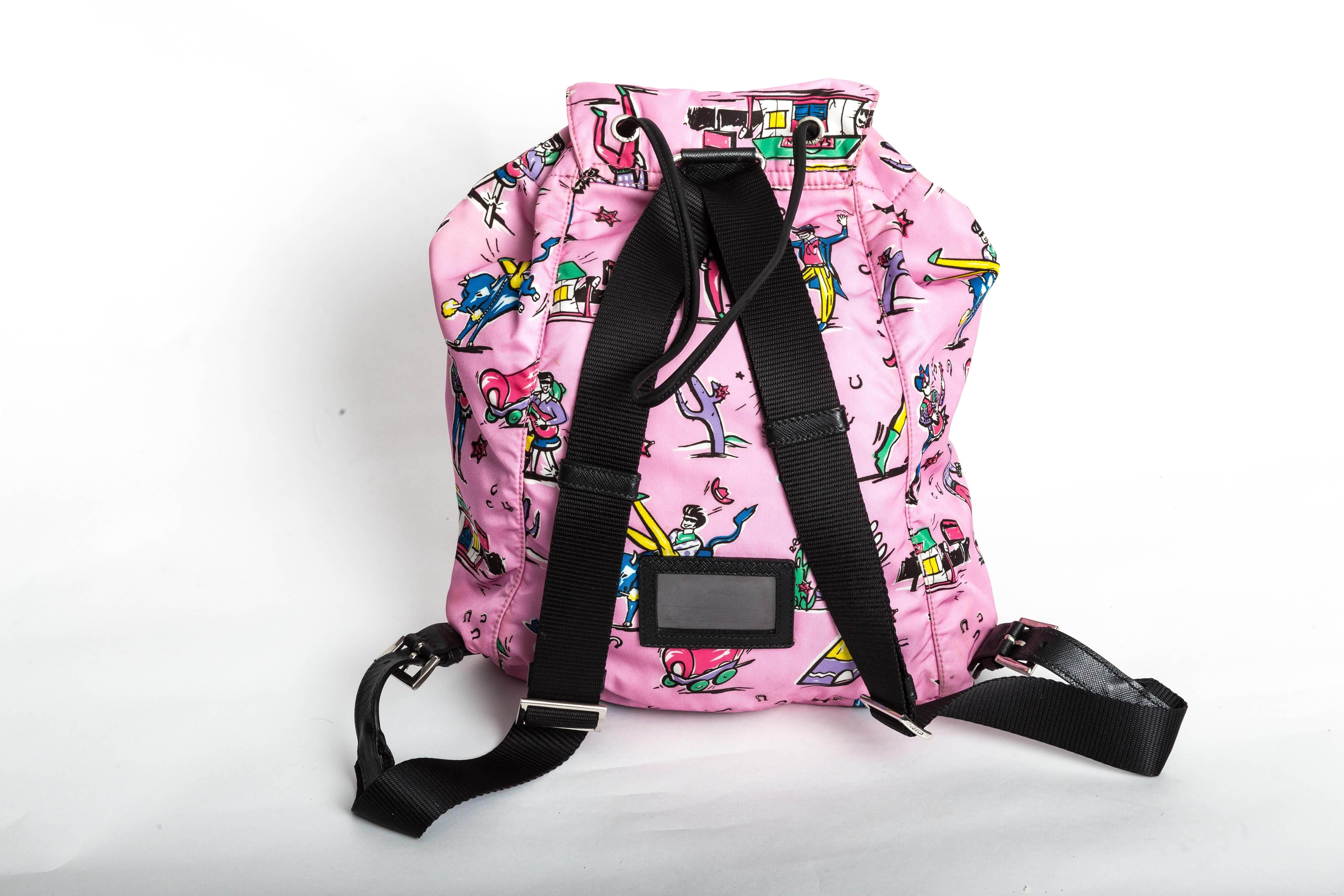 Prada Nylon Printed Backpack 1