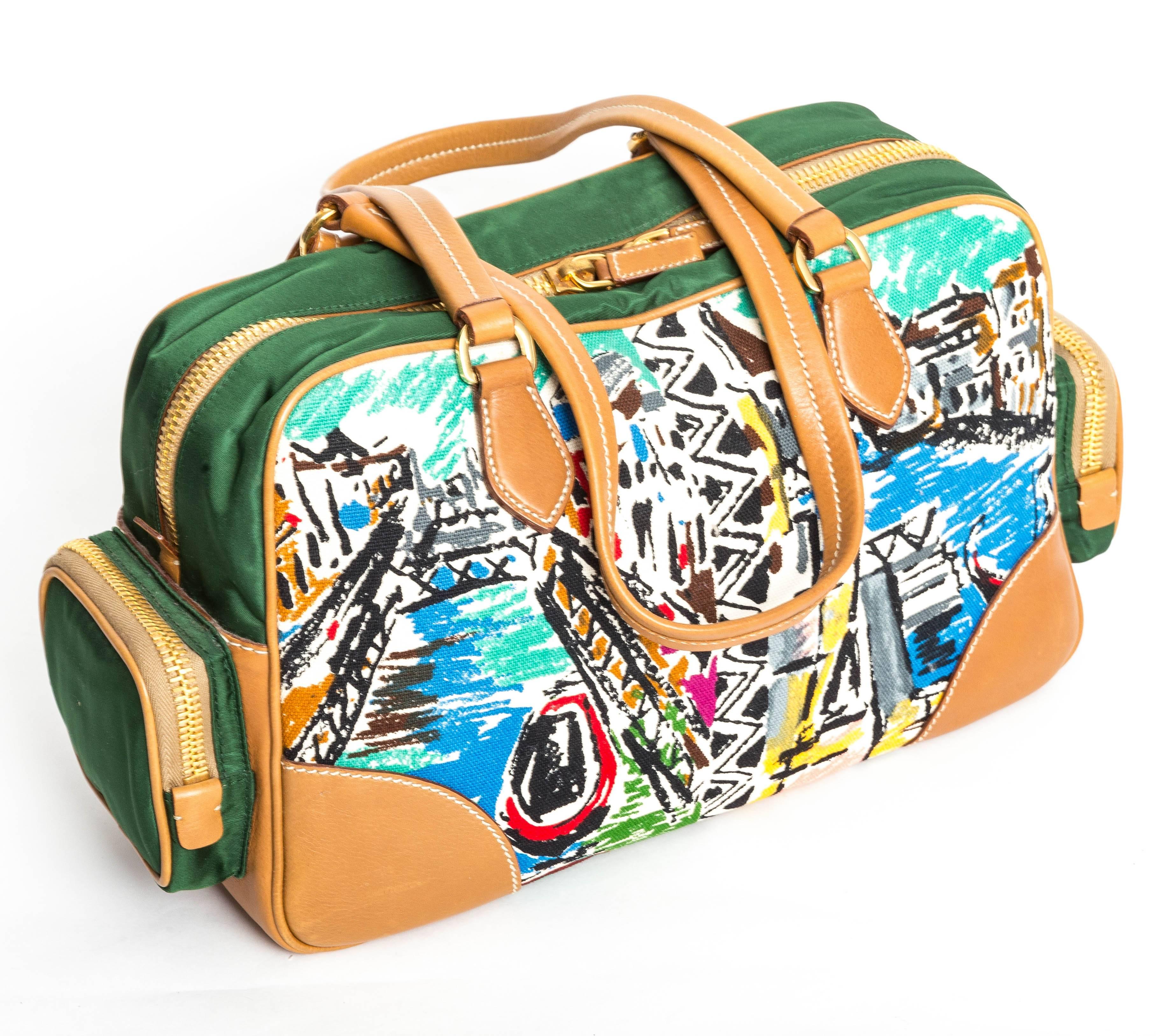 Prada Limited Edition Canapa St Venez Bag In New Condition In Westhampton Beach, NY