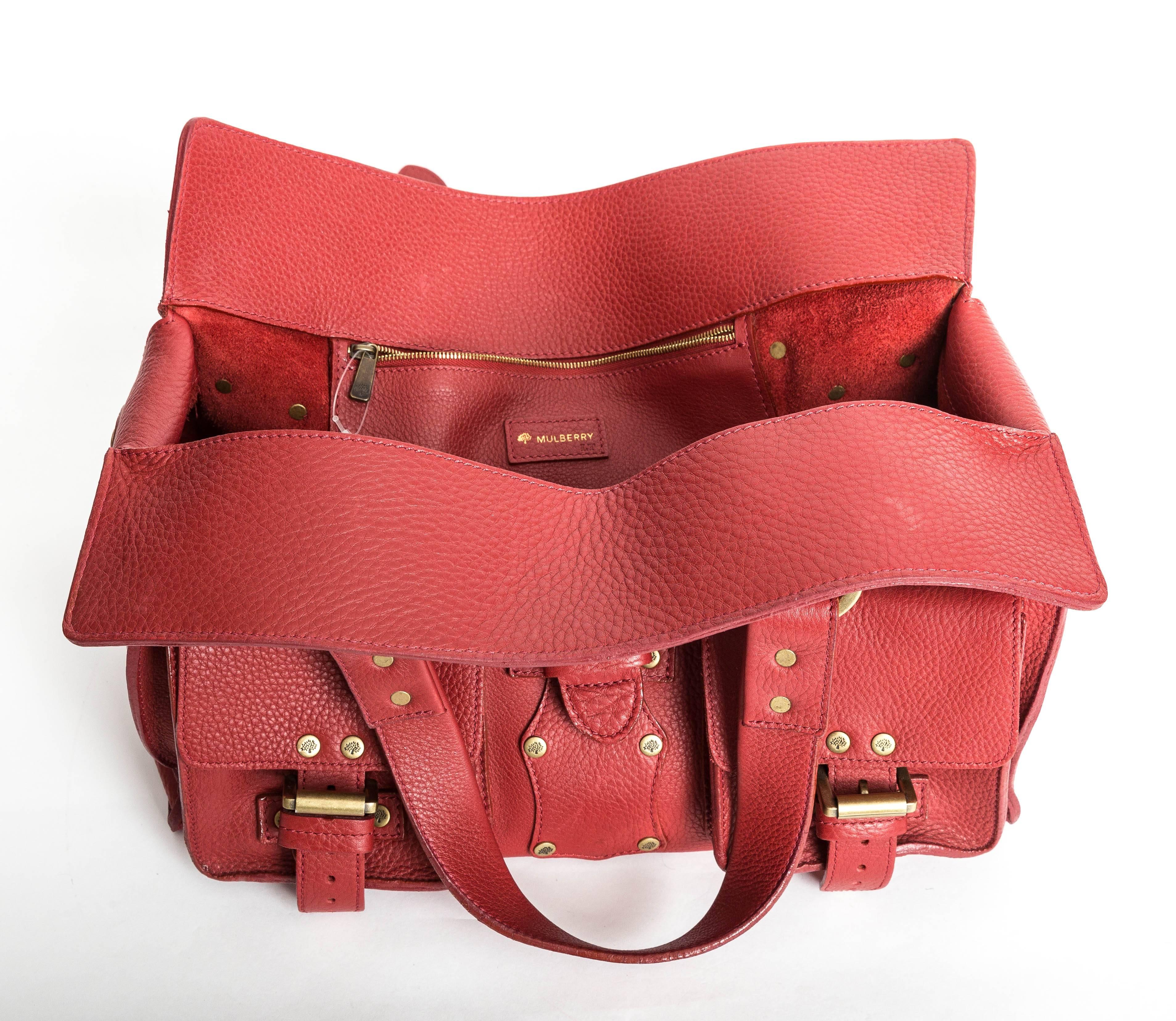 Mulberry Red Leather Roxanne  For Sale 1