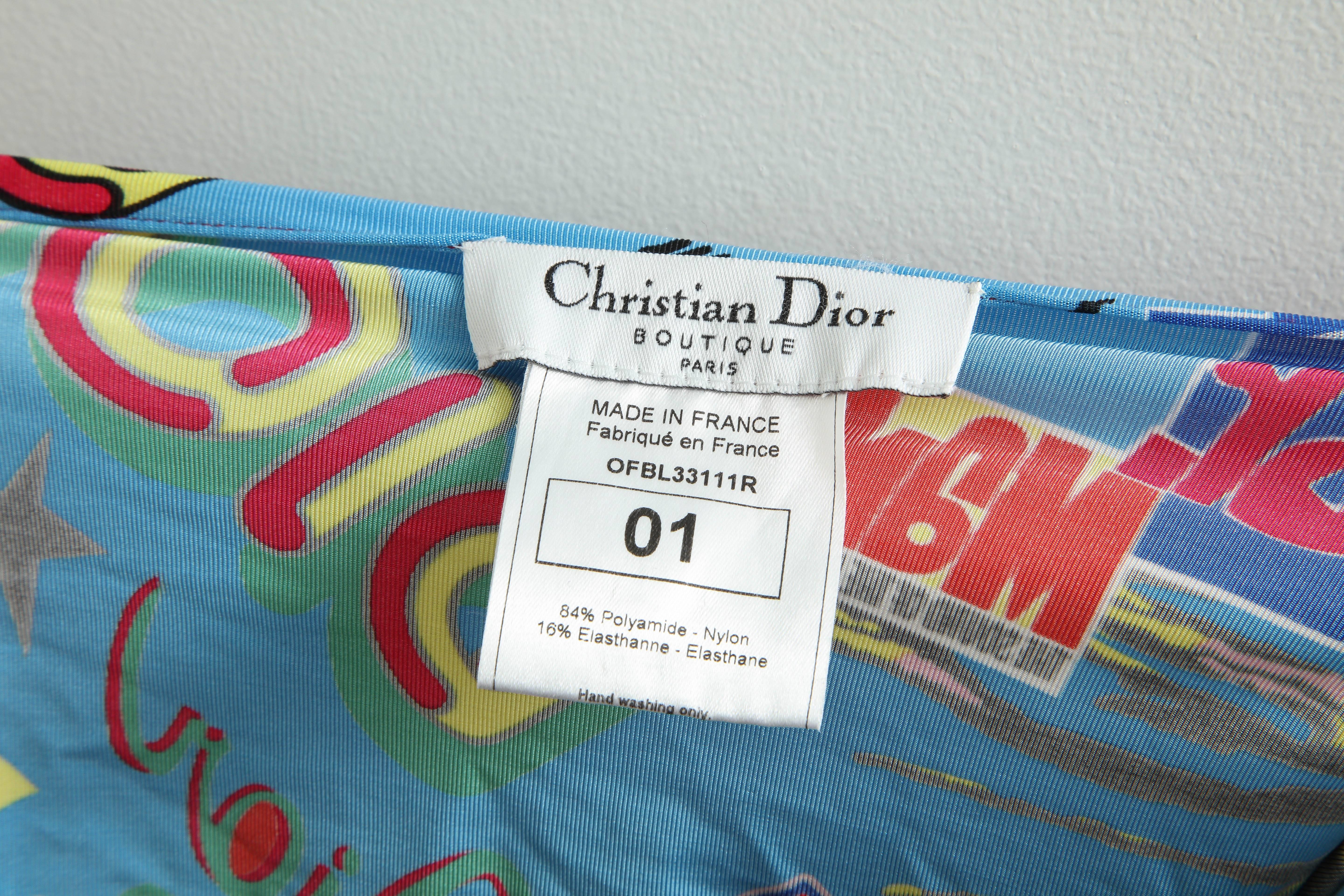 John Galliano for Christian Dior Rasta Print Bustier  In Excellent Condition In Chicago, IL