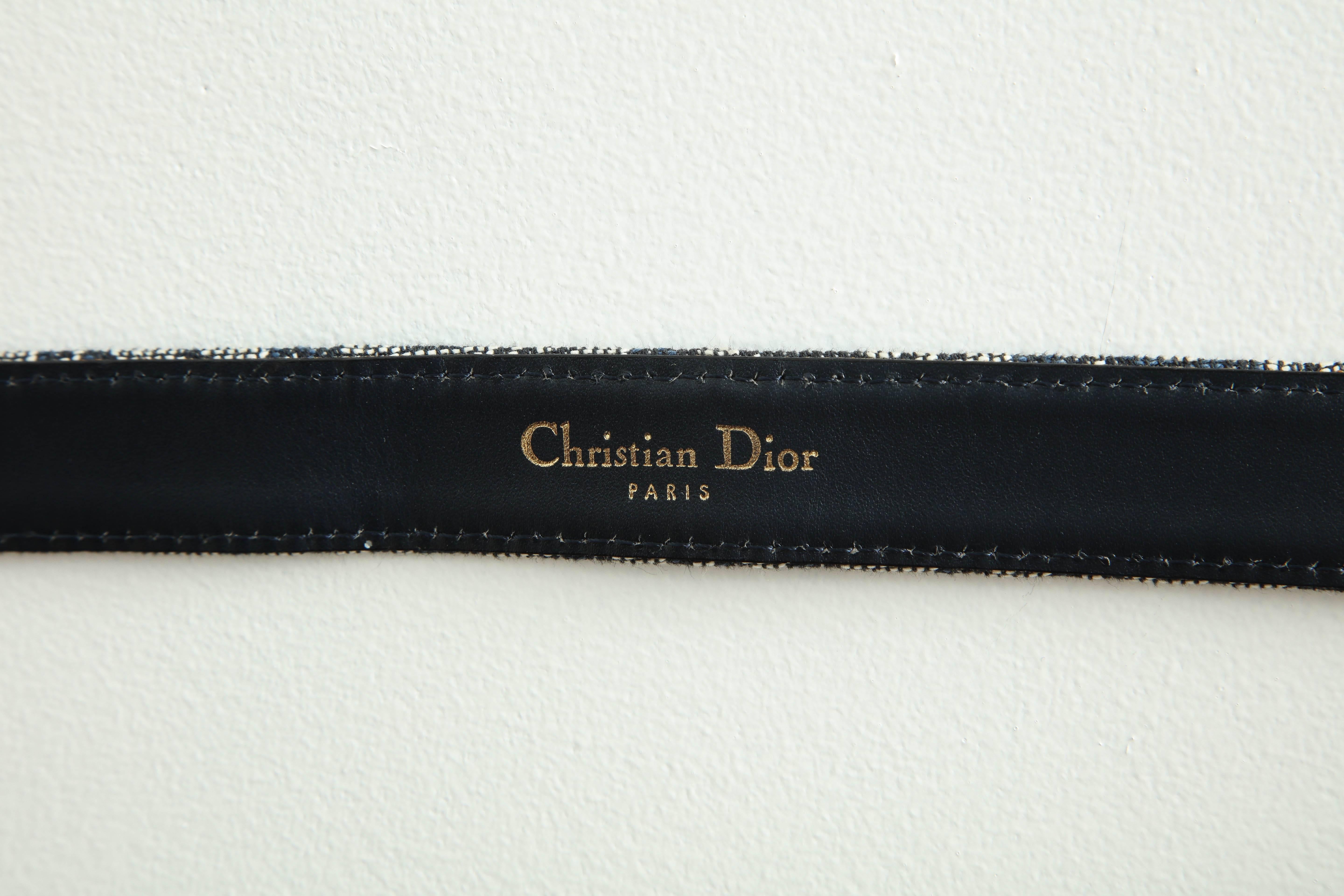 christian dior logo belt