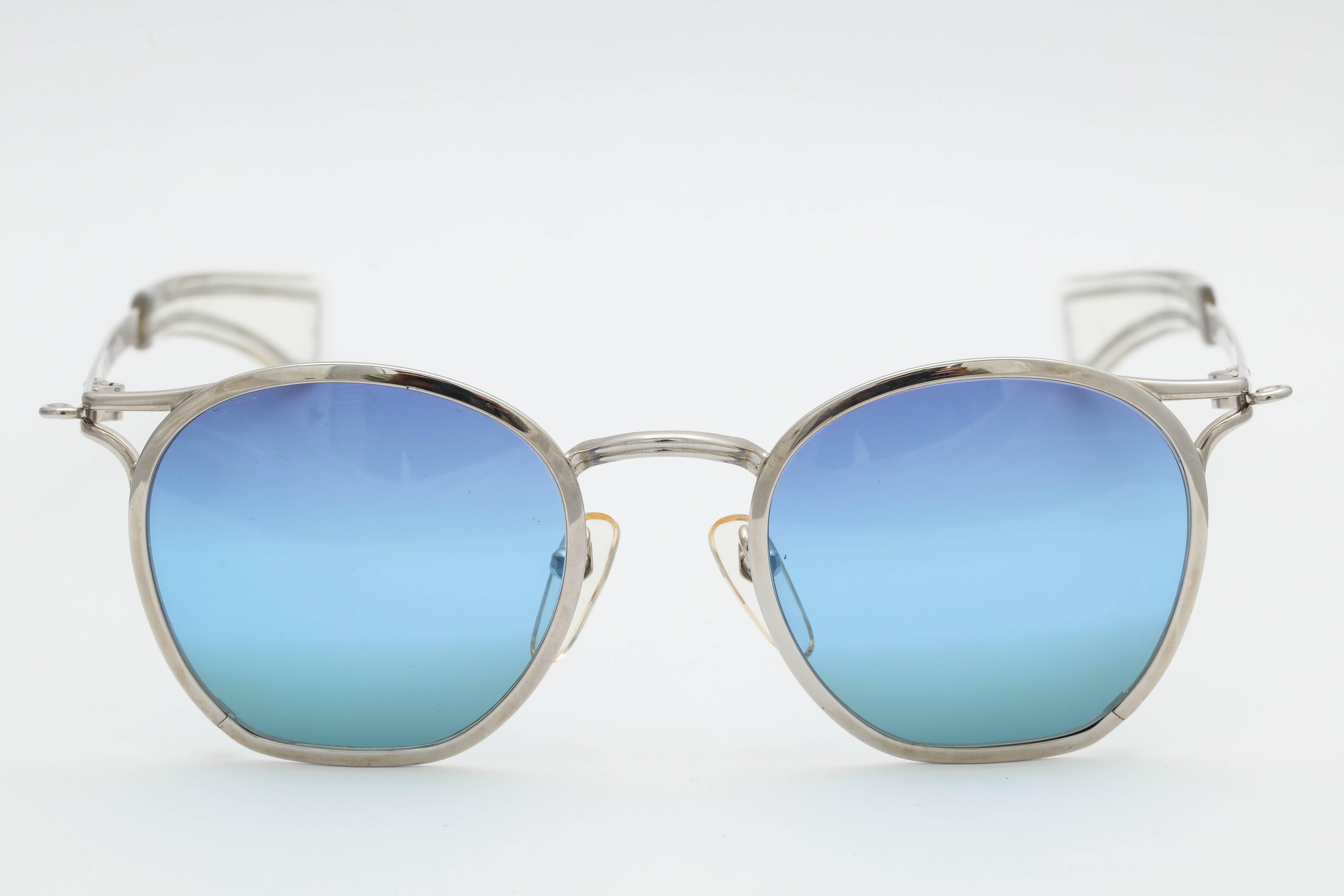 Blue Vintage Jean Paul Gaultier Sunglasses 56-0105 For Sale