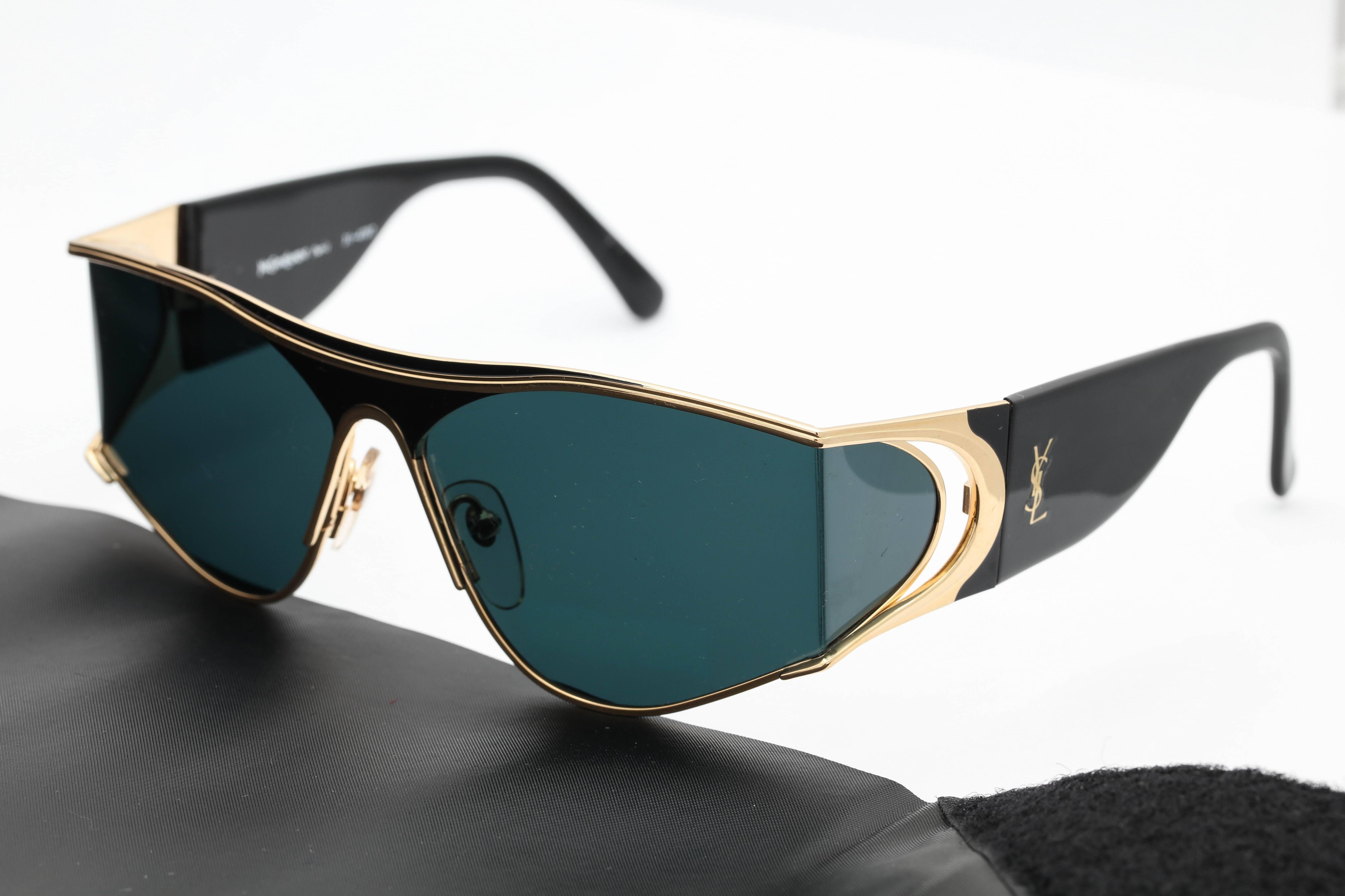 Vintage Yves Saint Laurent Shield Sunglasses 1