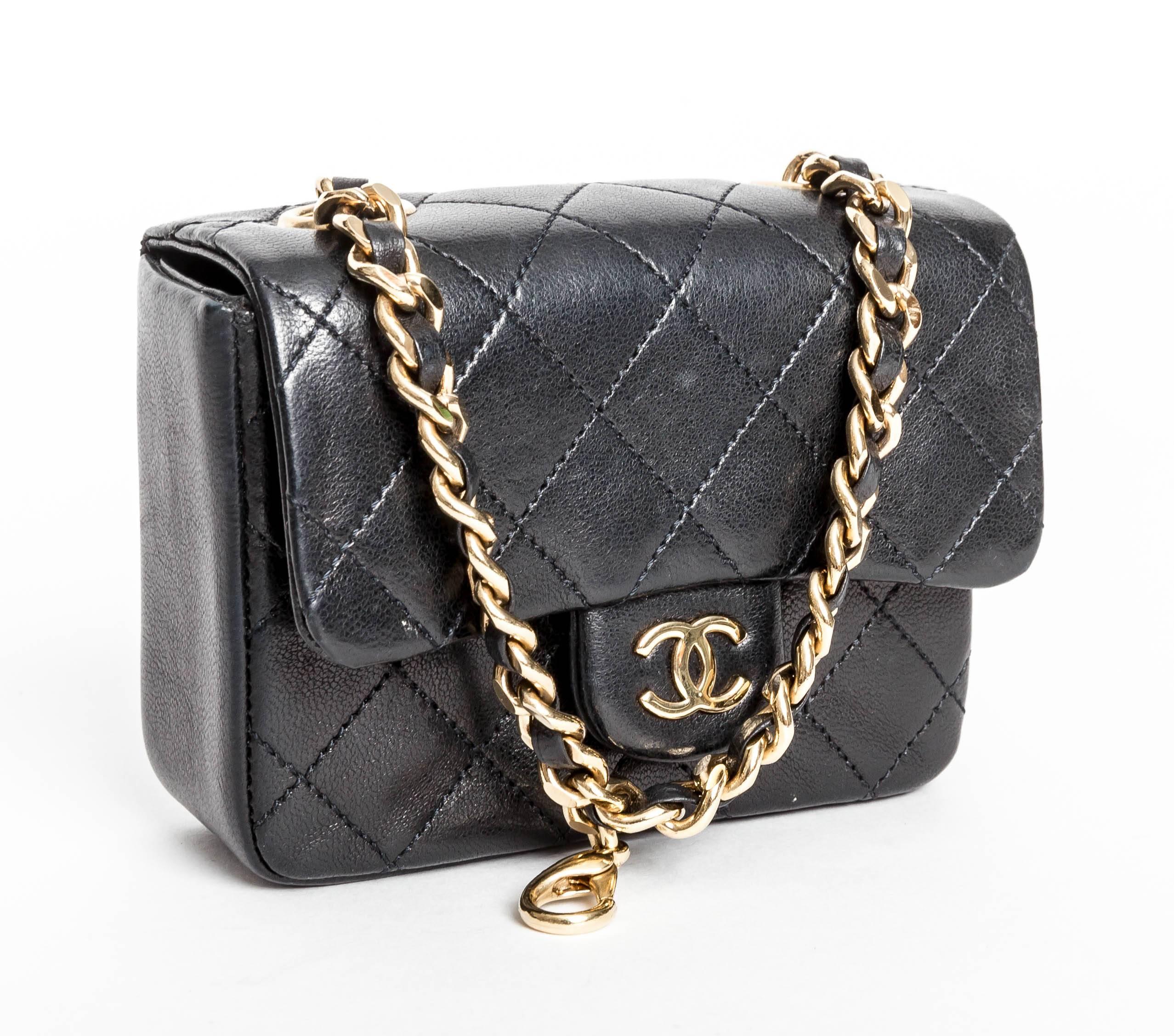 Chanel Vintage Micro Mini Classic Bag Charm 1