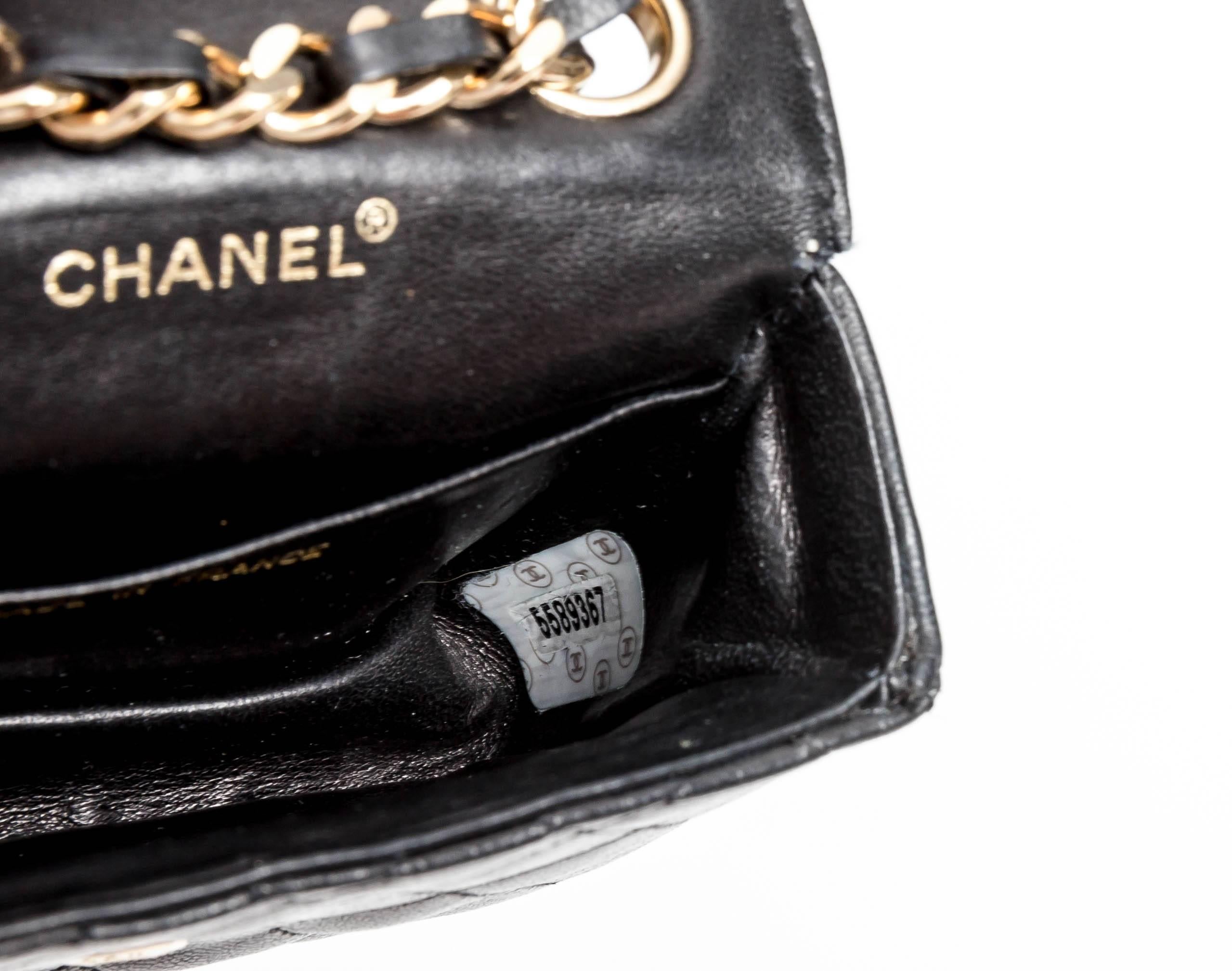Chanel Vintage Micro Mini Classic Bag Charm 2