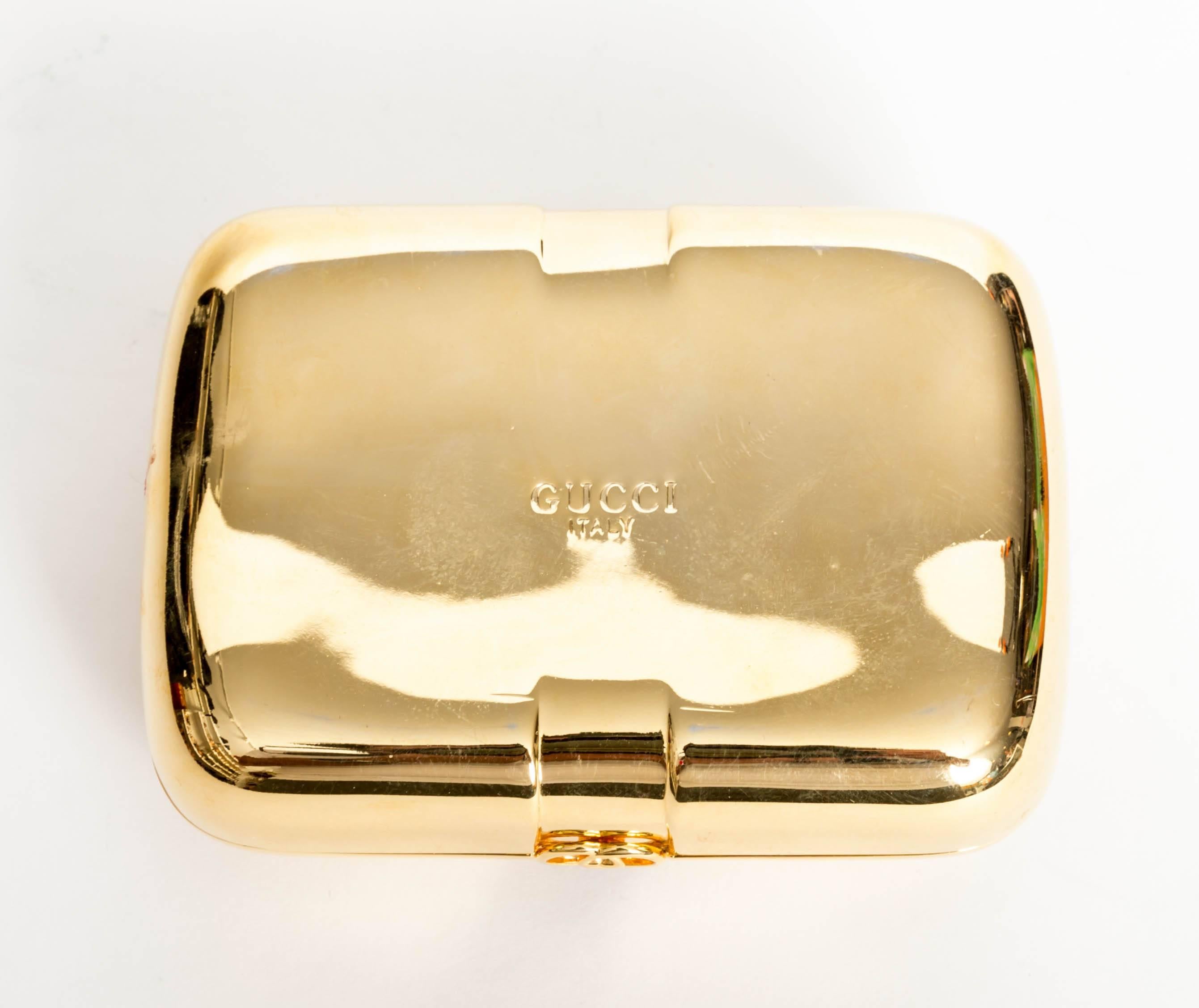 Vintage Gold Gucci Card Holder / Small Clutch 4