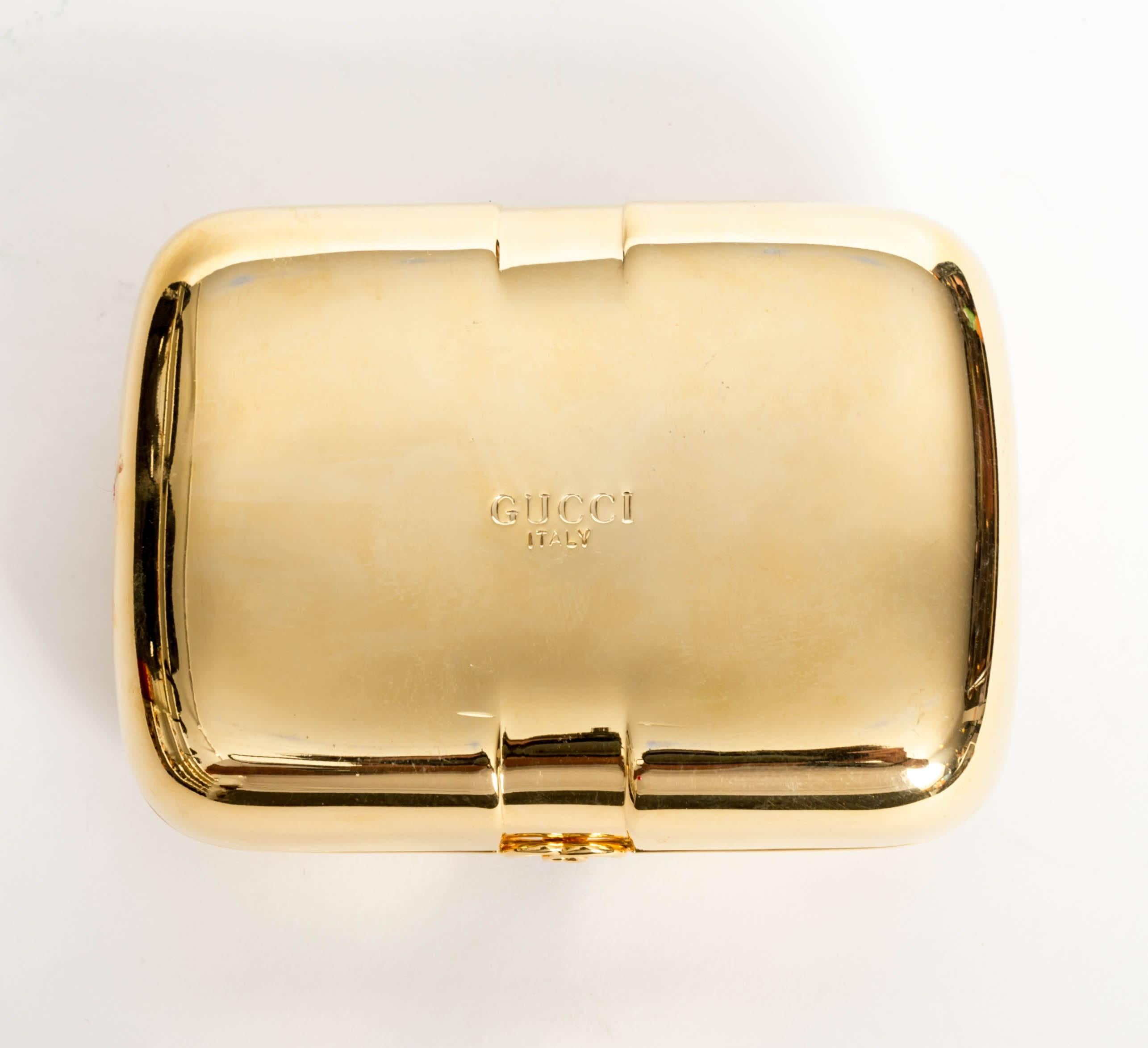 Vintage Gold Gucci Card Holder / Small Clutch 5