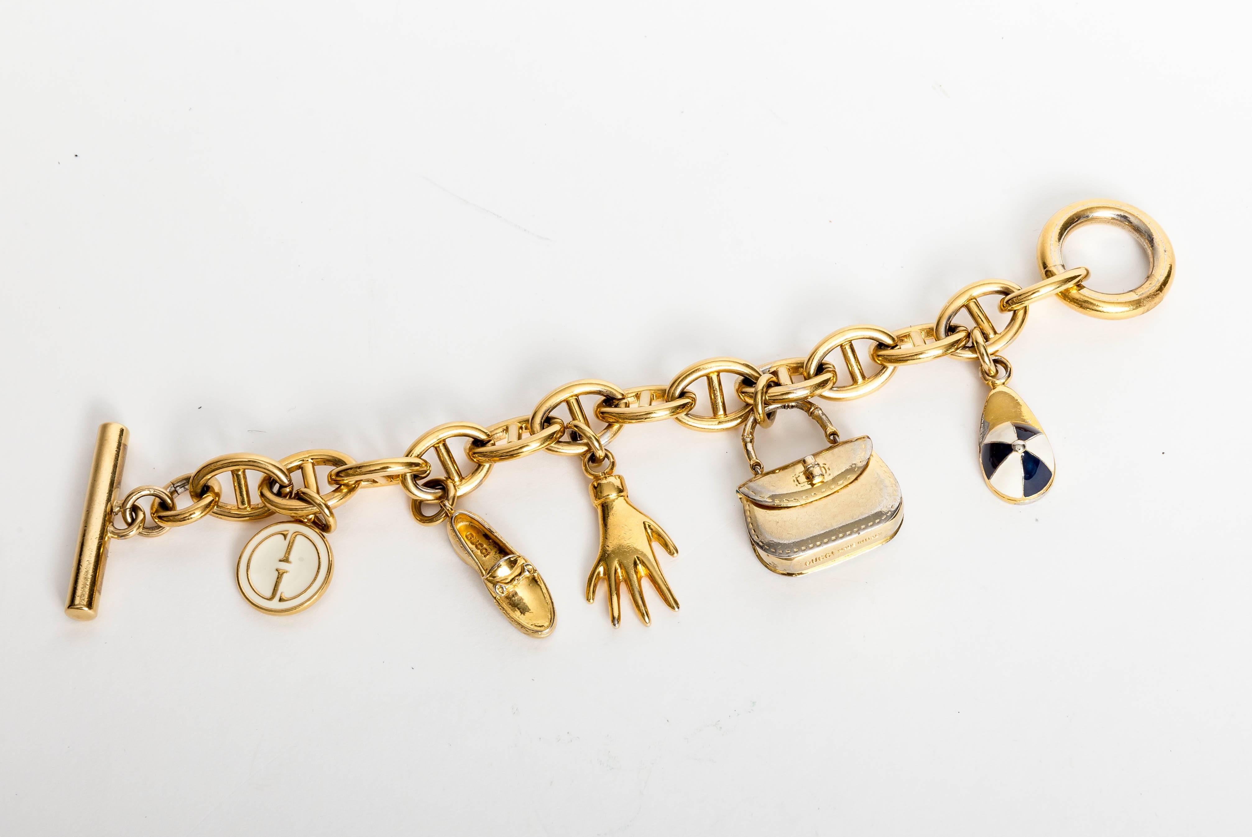 Gucci Charm Bracelet with Toggle Closure