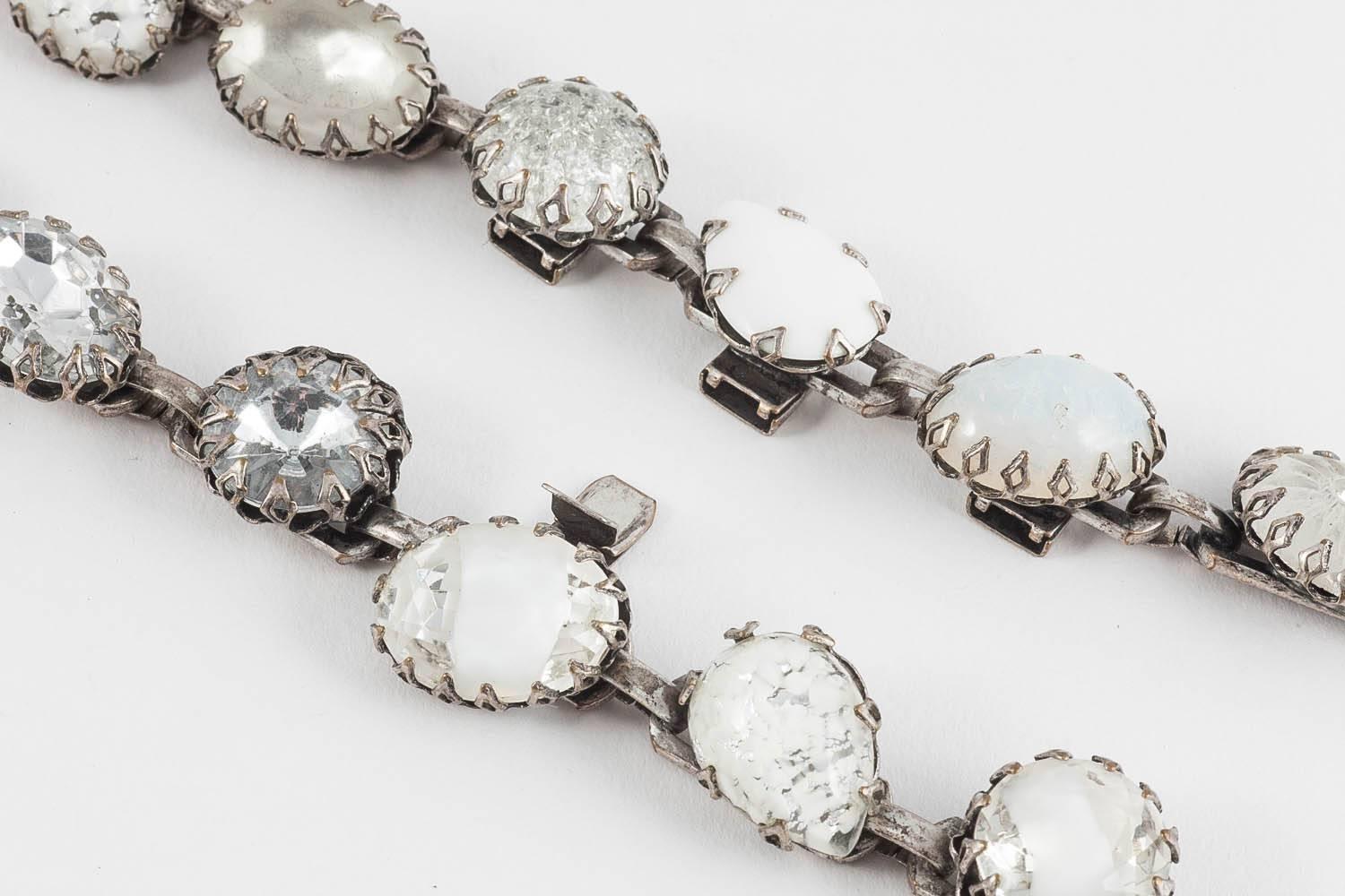 A jewelled sautoir style drop necklace, 1980s 1
