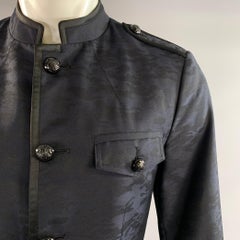 JOHN VARVATOS Chest Size 40 Size M Navy Black Camo Jacket