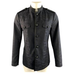JOHN VARVATOS Chest Size 40 Size M Navy Black Camo Jacket