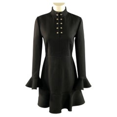 Robe de cocktail Louis Vuitton collection automne-hiver 2016, taille 4, en mélange de laine noire