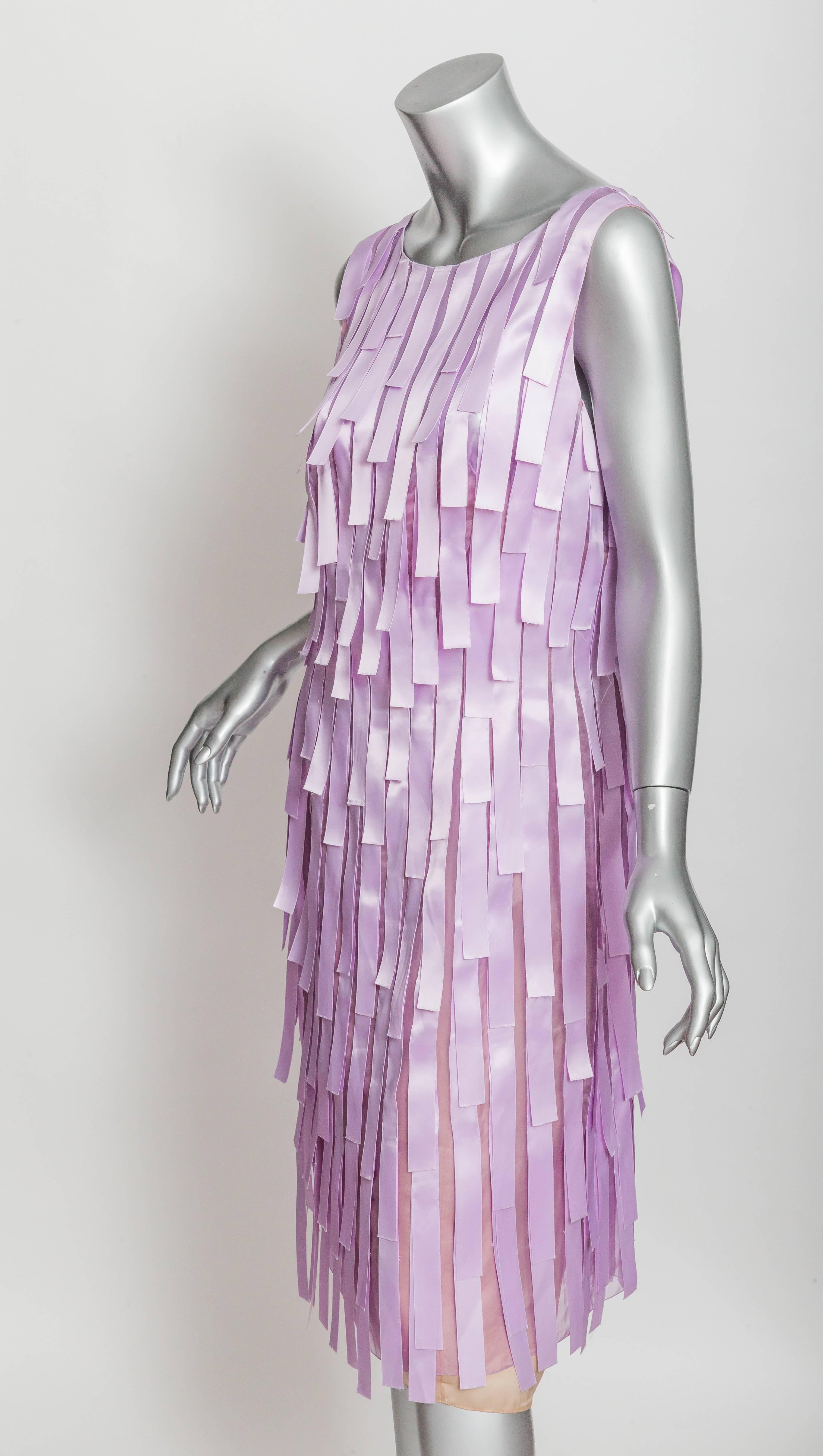 Purple Angel Sanchez Ribbon Dress with Nude Under Slip - 12