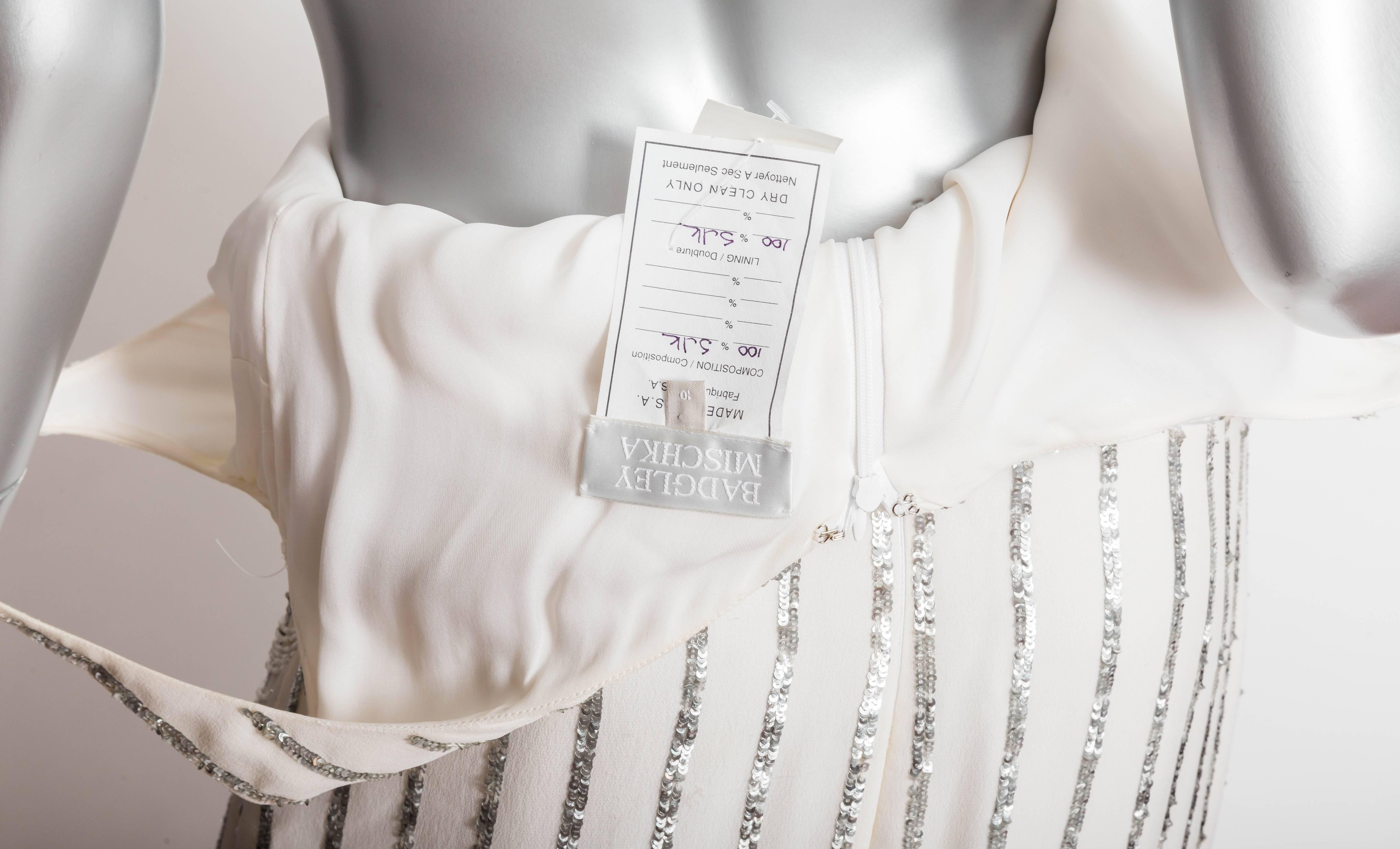 Women's Badgley Mischka Silk Evening Gown - Size 10