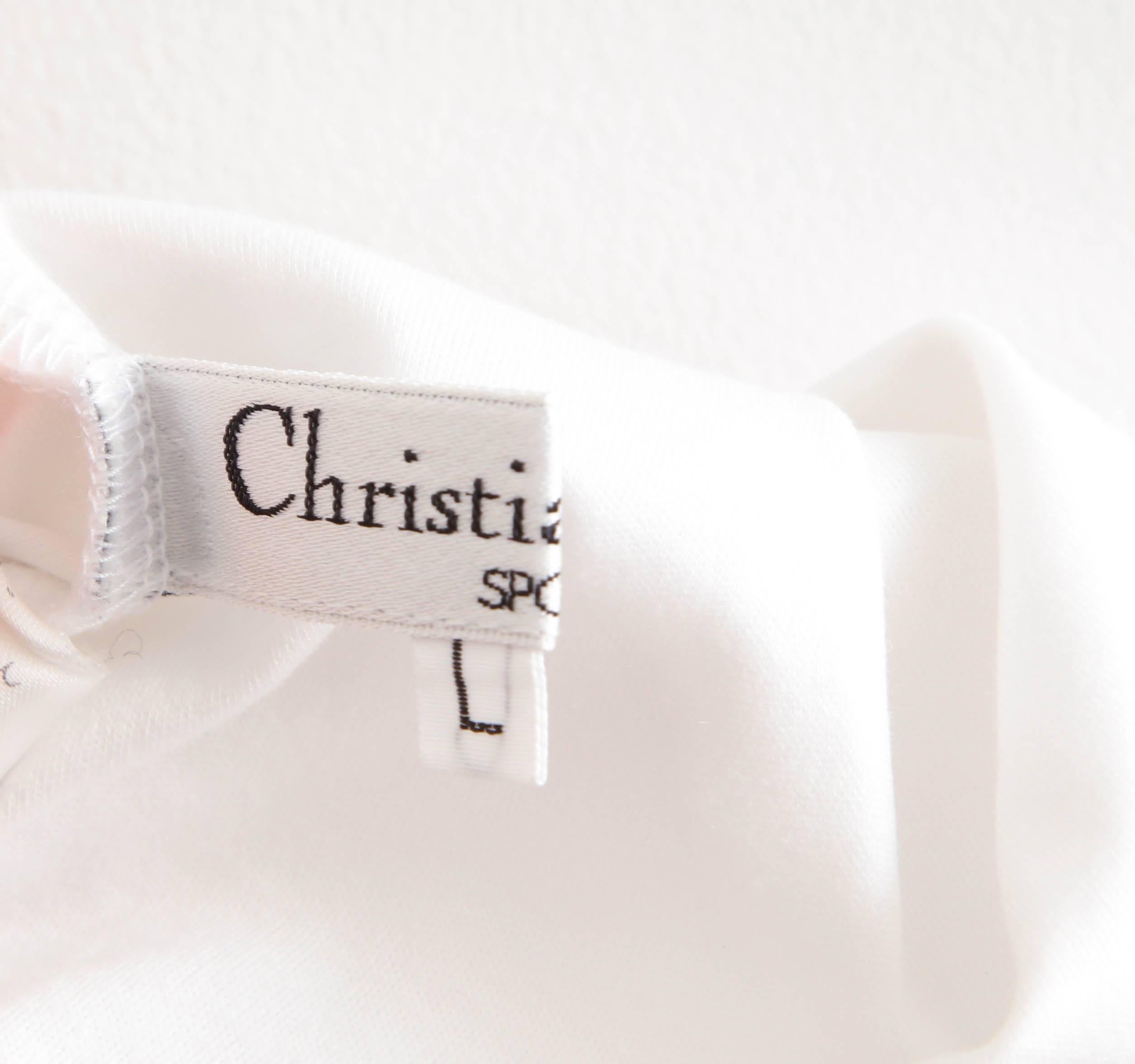 christian dior logo crop top